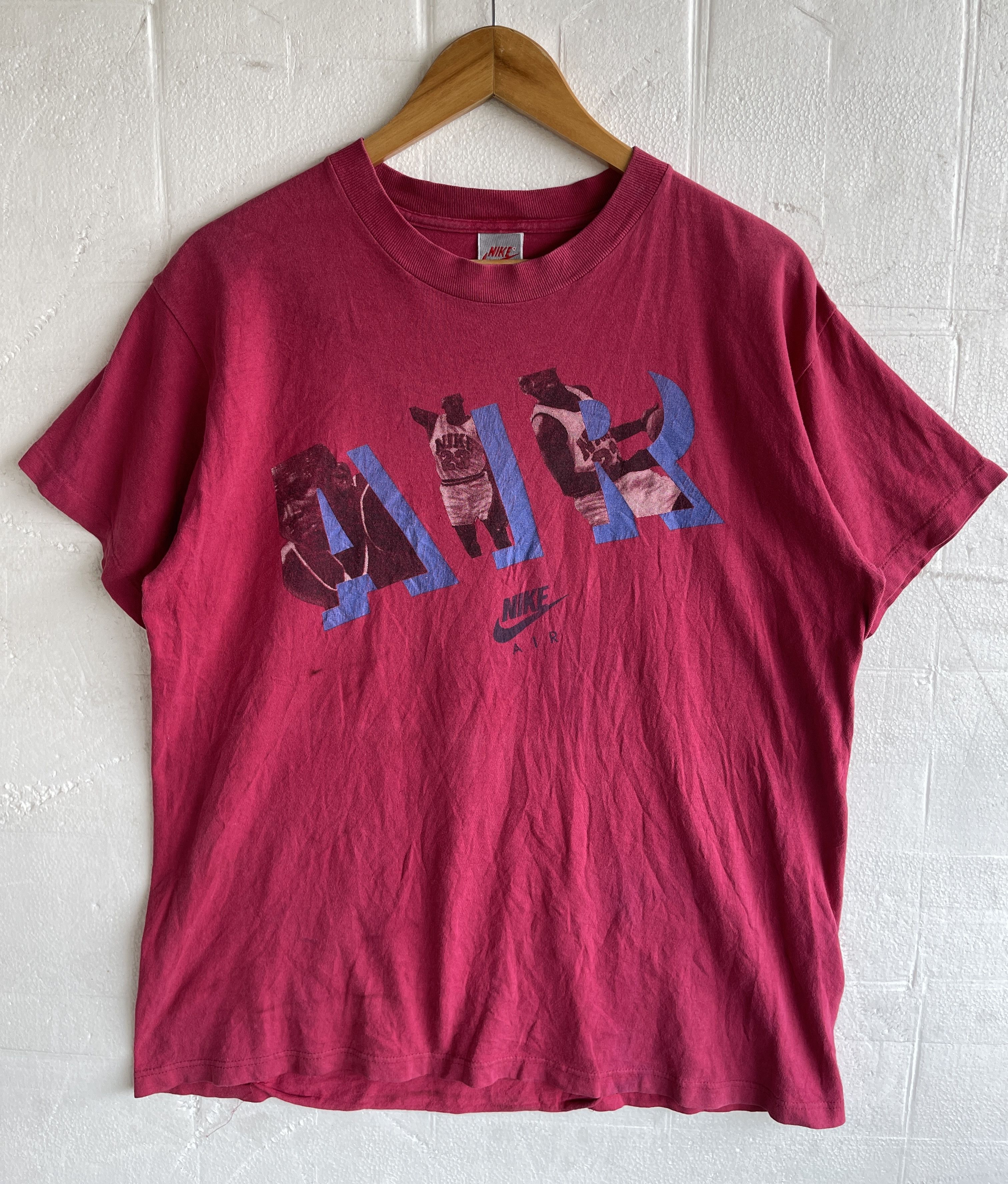 Just Don × Nike Vintage’90s🔥NIKE AIR SILVERTAB🔥Micheal Jodan SpellOut Tshirt Size US XL / EU 56 / 4 - 1 Thumbnail