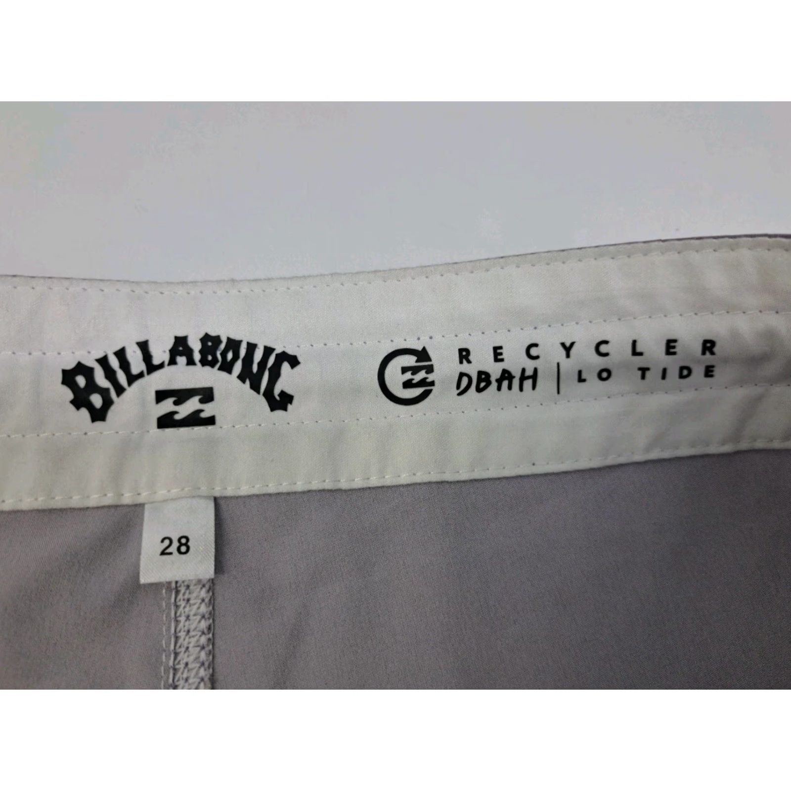 Billabong Billabong Board Shorts Men 28 Grey Multicolored Wave Solid Quick Dry Front Pockets Drawstring 90s Beach NWT Size US 28 / EU 44 - 7 Thumbnail