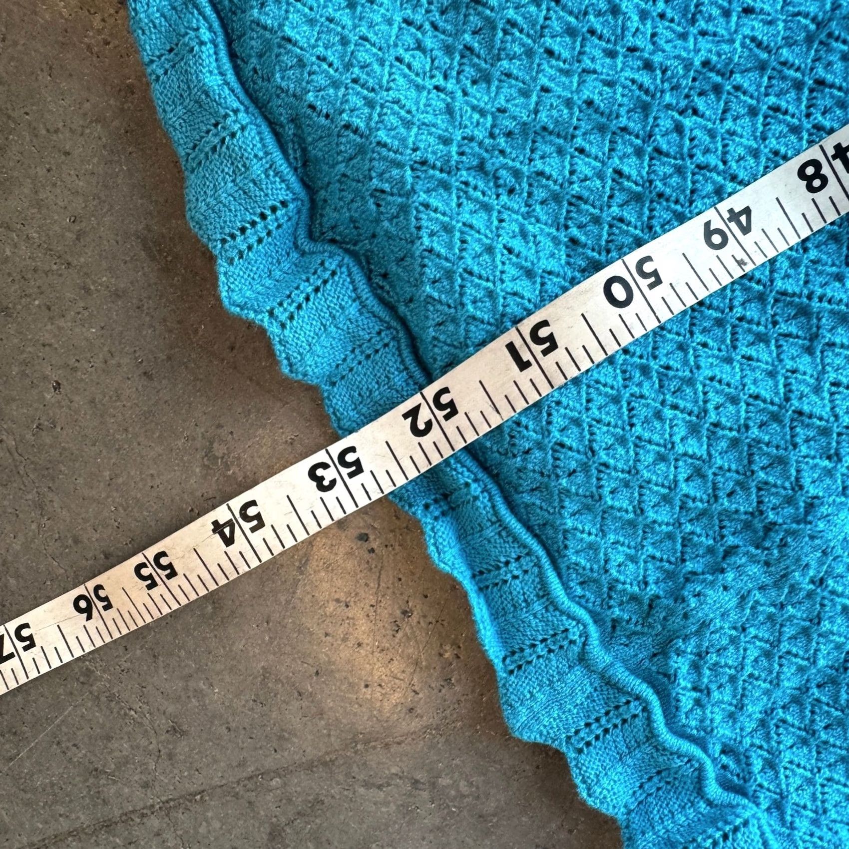House of Harlow VINTAGE House of Harlow Maxi Dress Sleeveless Halter Knit Crochet Boho L Blue Women's L Dress Size L / US 10 / IT 46 - 5 Thumbnail