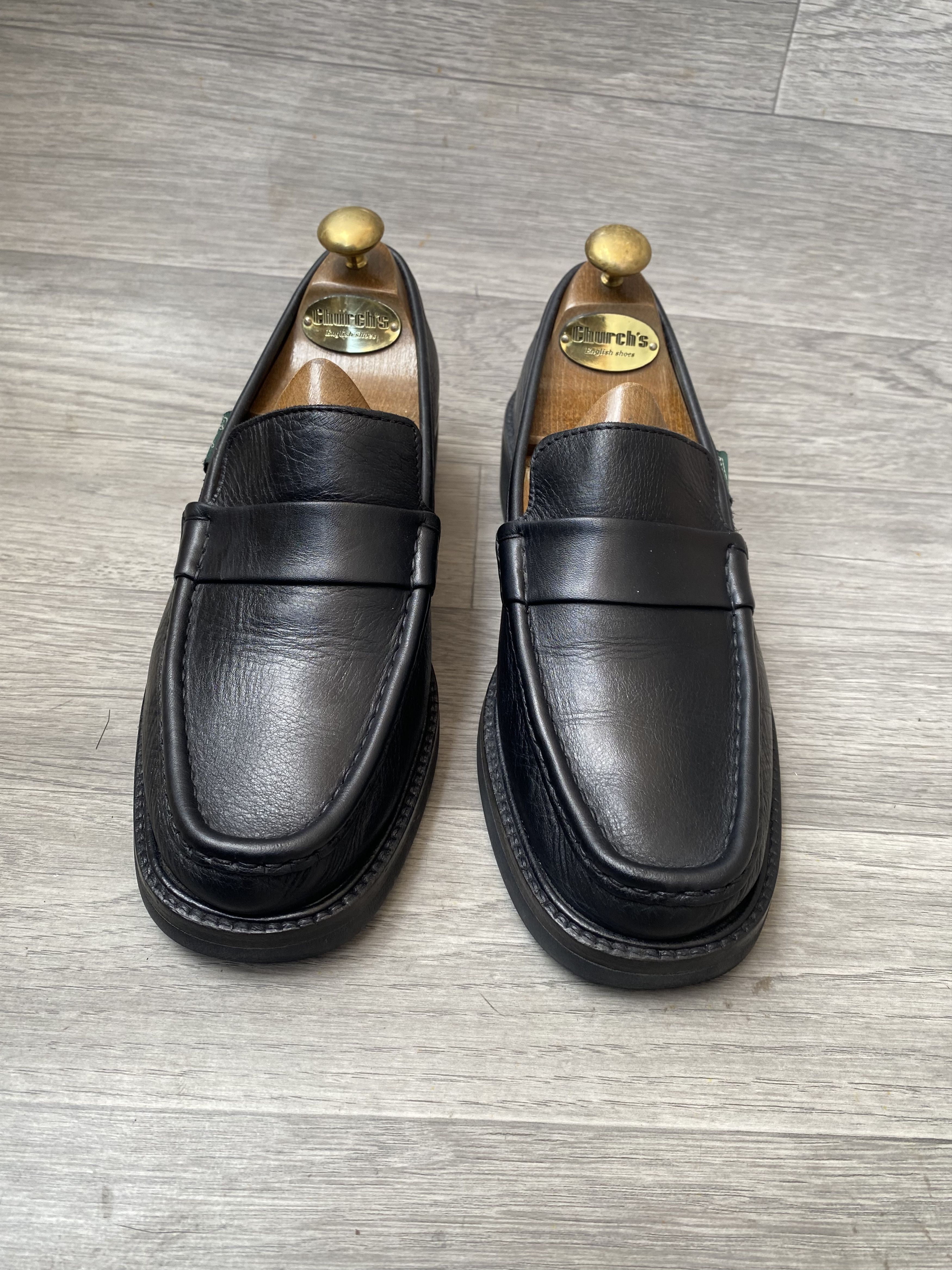 Paraboot Paraboot reims black leather penny loafers sz 40 Size US 7 / EU 40 - 2 Thumbnail