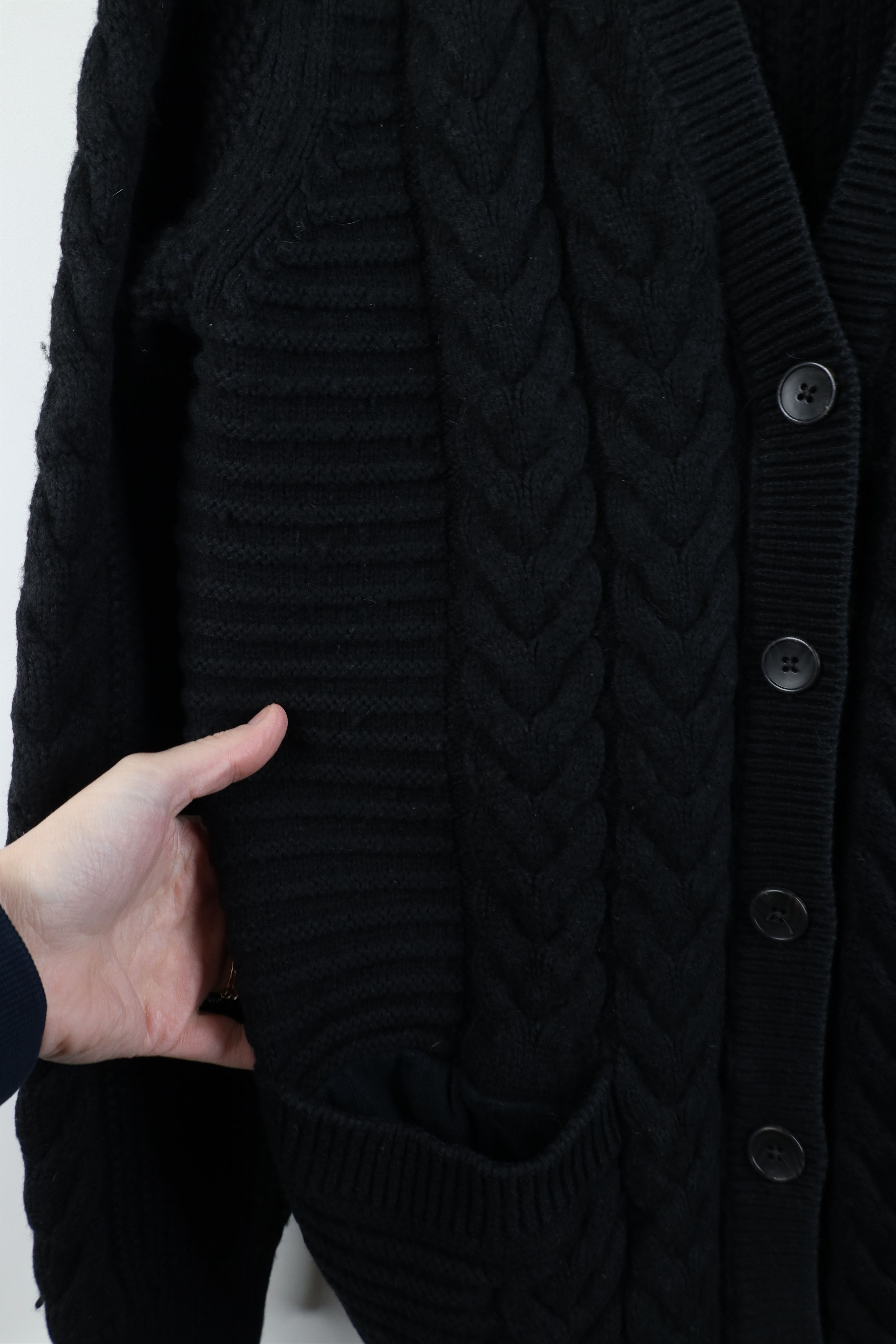 Gap Vintage Y2K Gap Wool Blend Chunky Fisherman Cardigan Sweater Size L / US 10 / IT 46 - 4 Thumbnail