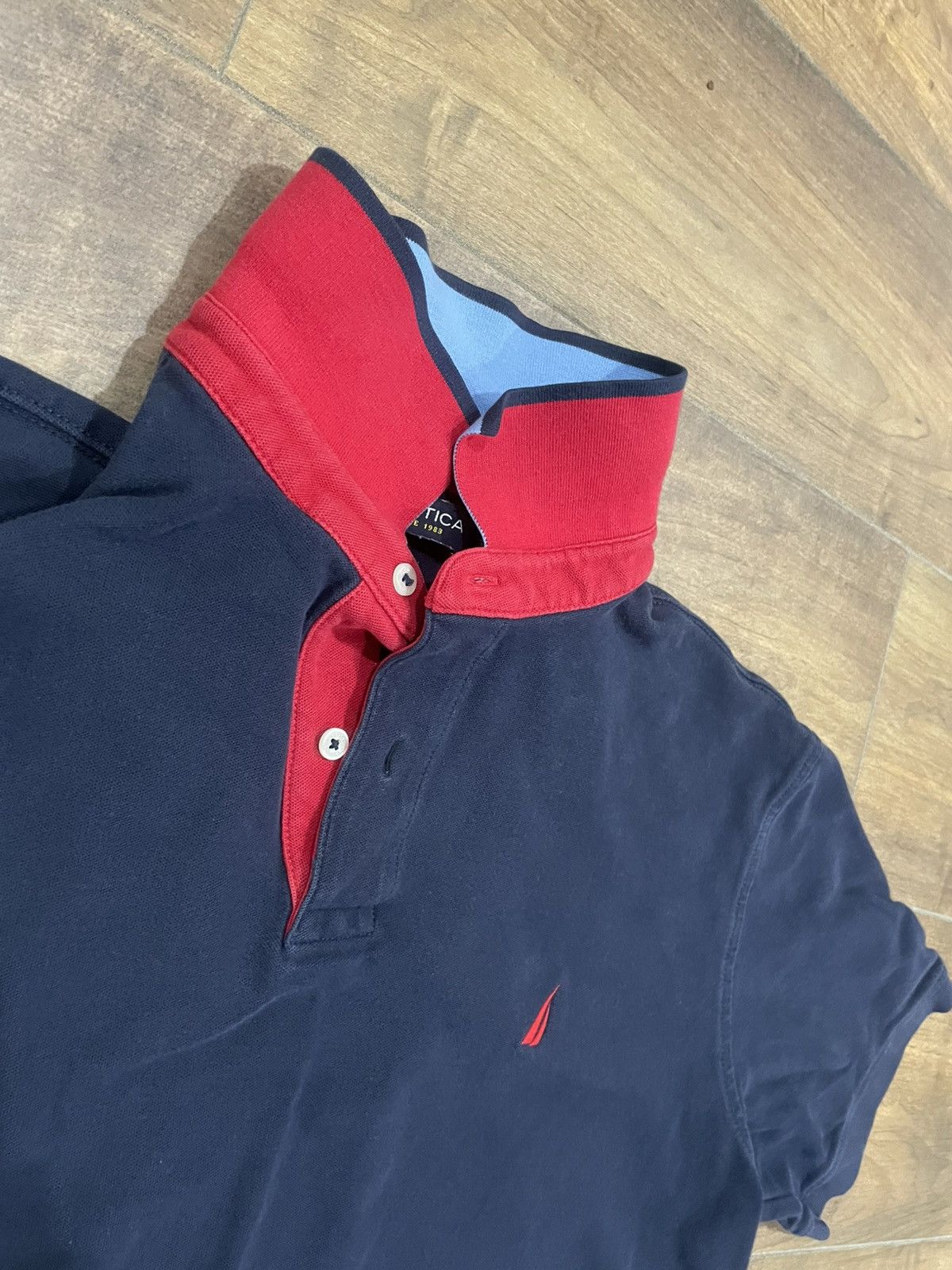 Nautica 90s Nautica Polo Size US L / EU 52-54 / 3 - 4 Thumbnail