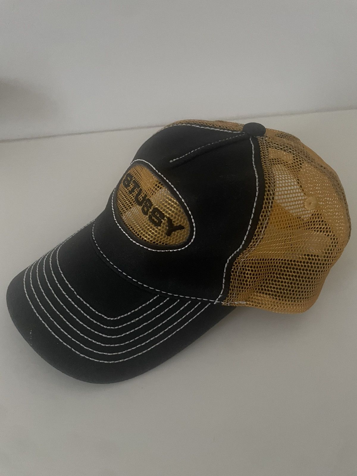 Stussy × Vintage STUSSY Low Pro Trucker Leather Cap Size ONE SIZE - 3 Thumbnail