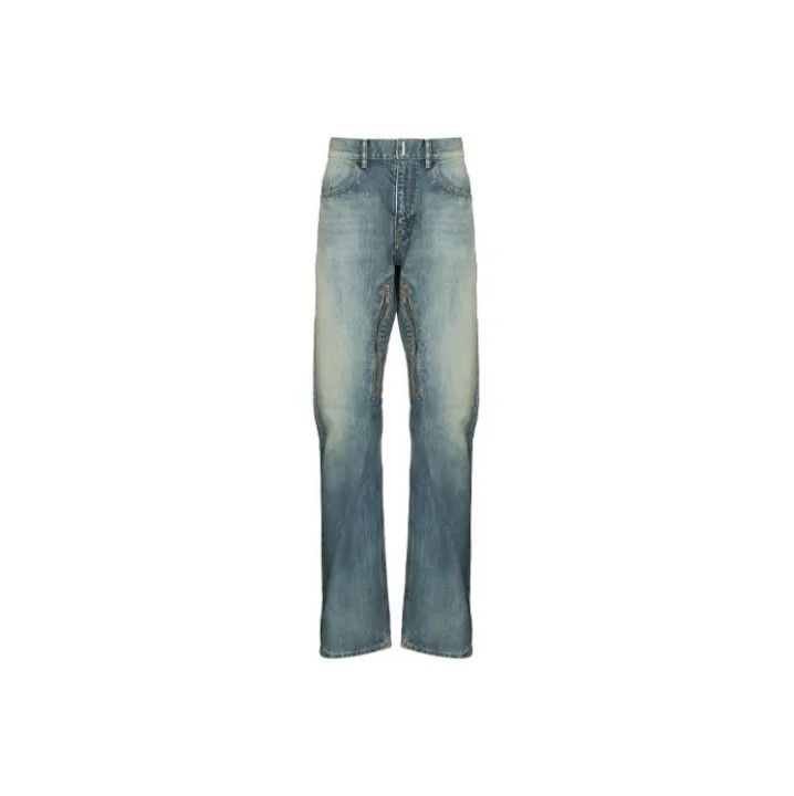 Givenchy Givenchy Faded Zipper Detail Straight-Leg Jeans Size US 36 / EU 52 - 1 Thumbnail