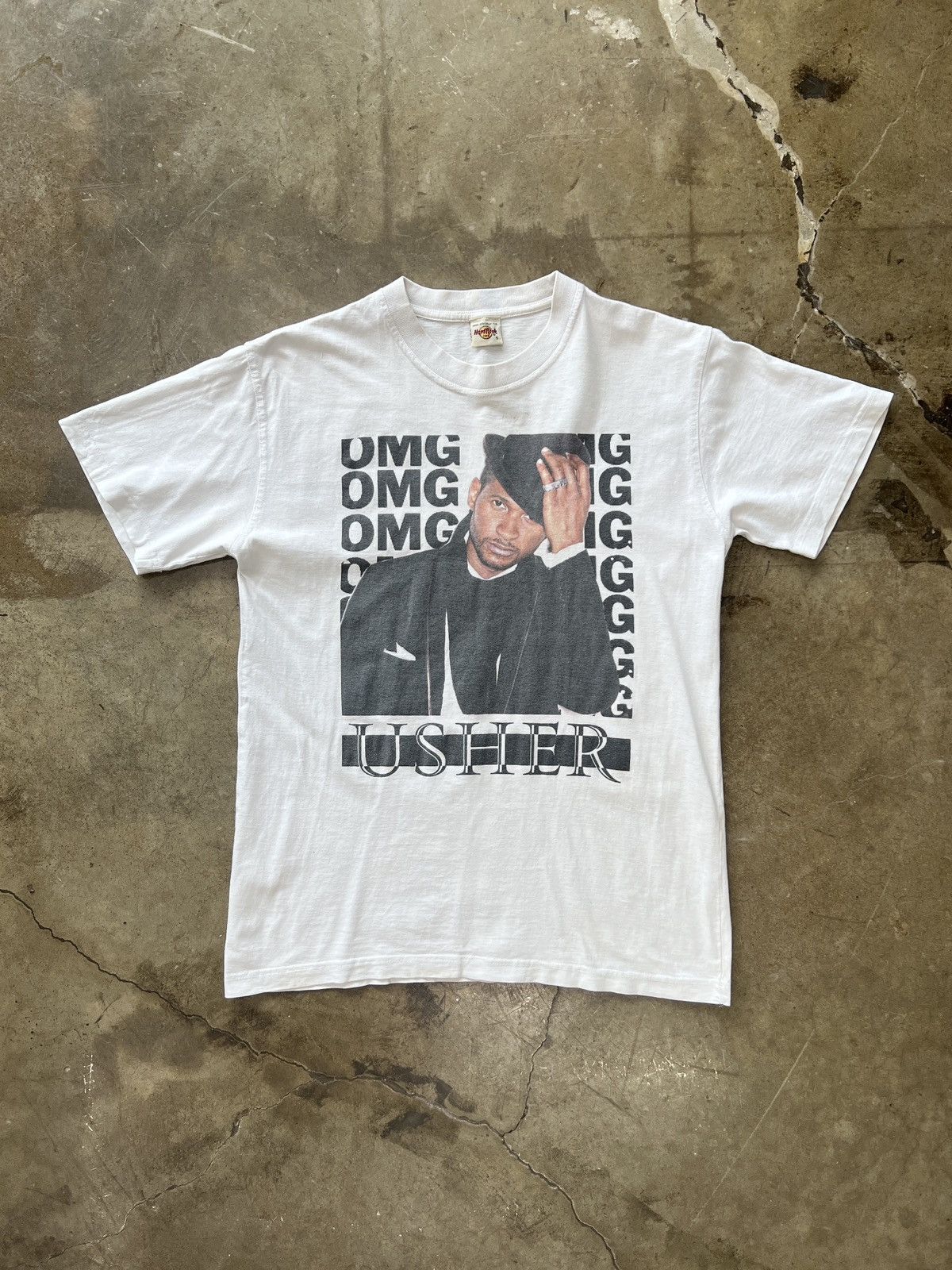 Band Tees × Rap Tees × Vintage Vintage 2000s Usher OMG Album Cover Tee Small Size US S / EU 44-46 / 1 - 2 Thumbnail