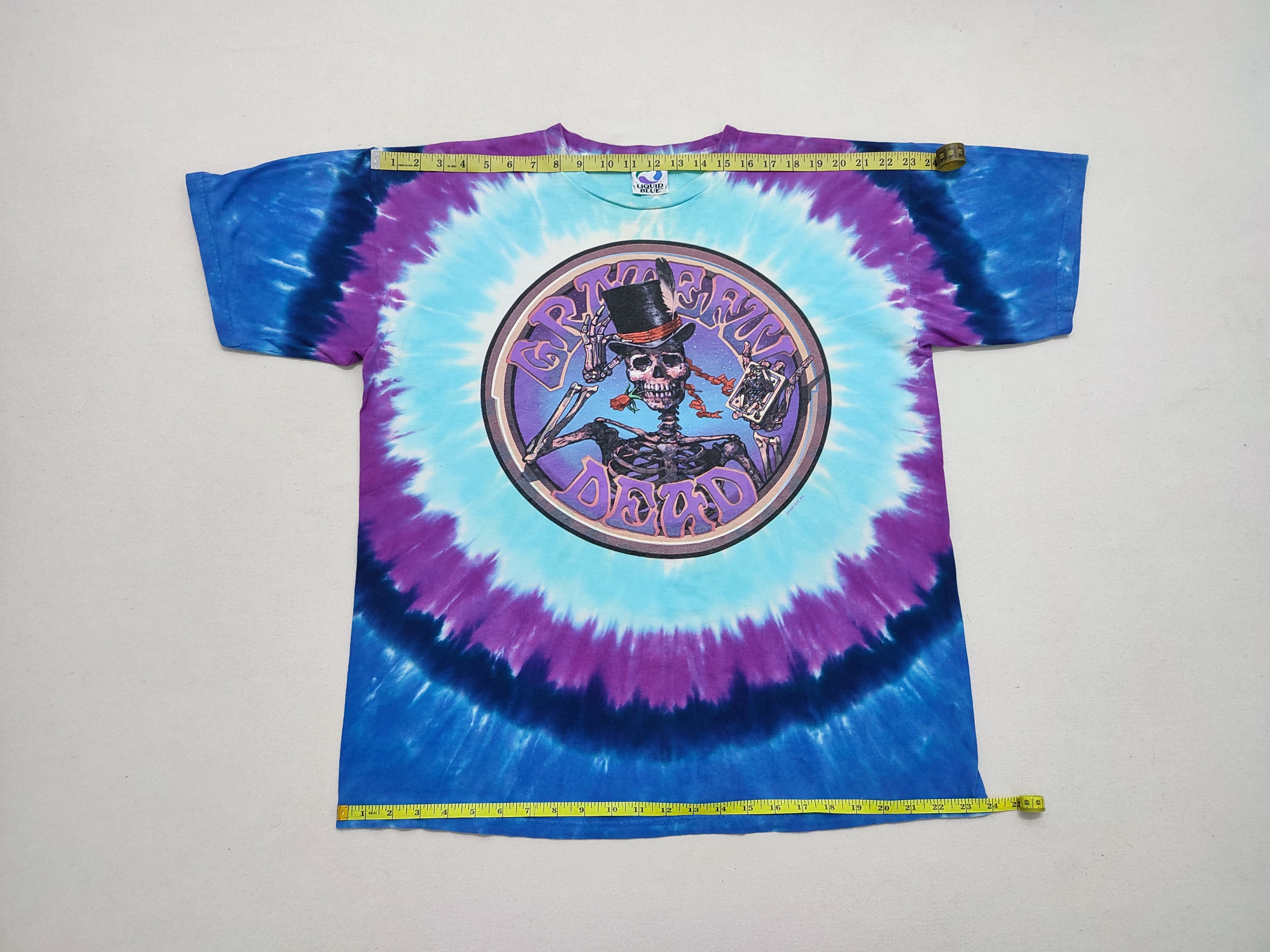 Grateful Dead × Liquid Blue True Vintage 1990s Grateful Dead Tie Dye Tee Size US L / EU 52-54 / 3 - 4 Thumbnail
