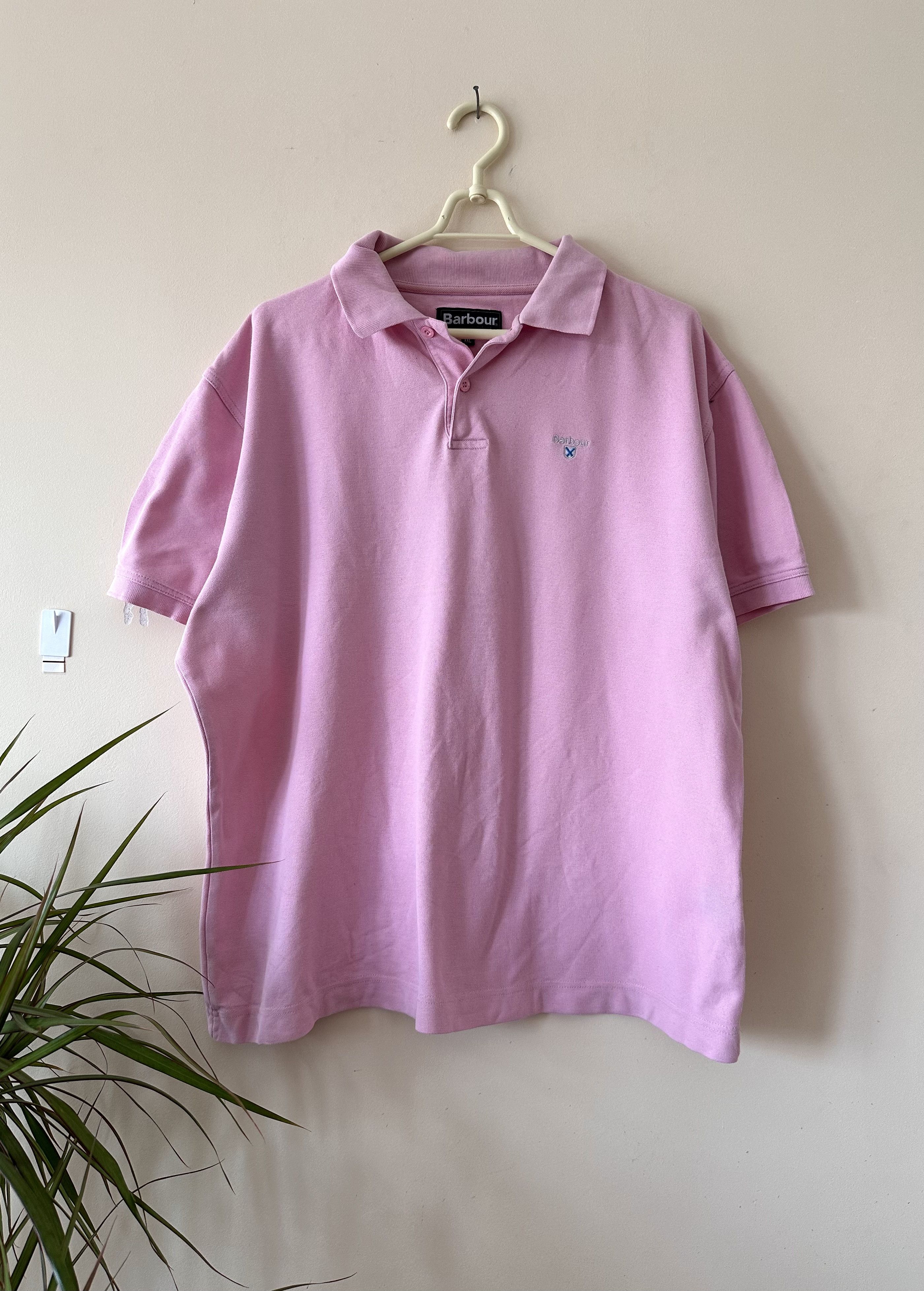 Barbour Barbour dusty pink polo casual tee Size US XL / EU 56 / 4 - 2 Thumbnail