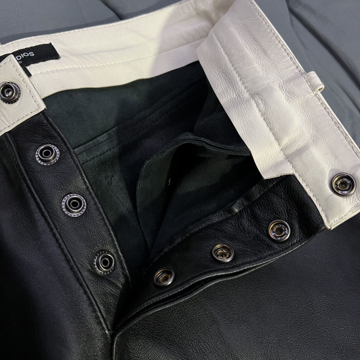 Midnight Studios Midnight Studios Leather Biker Pants Size US 29 - 4 Thumbnail