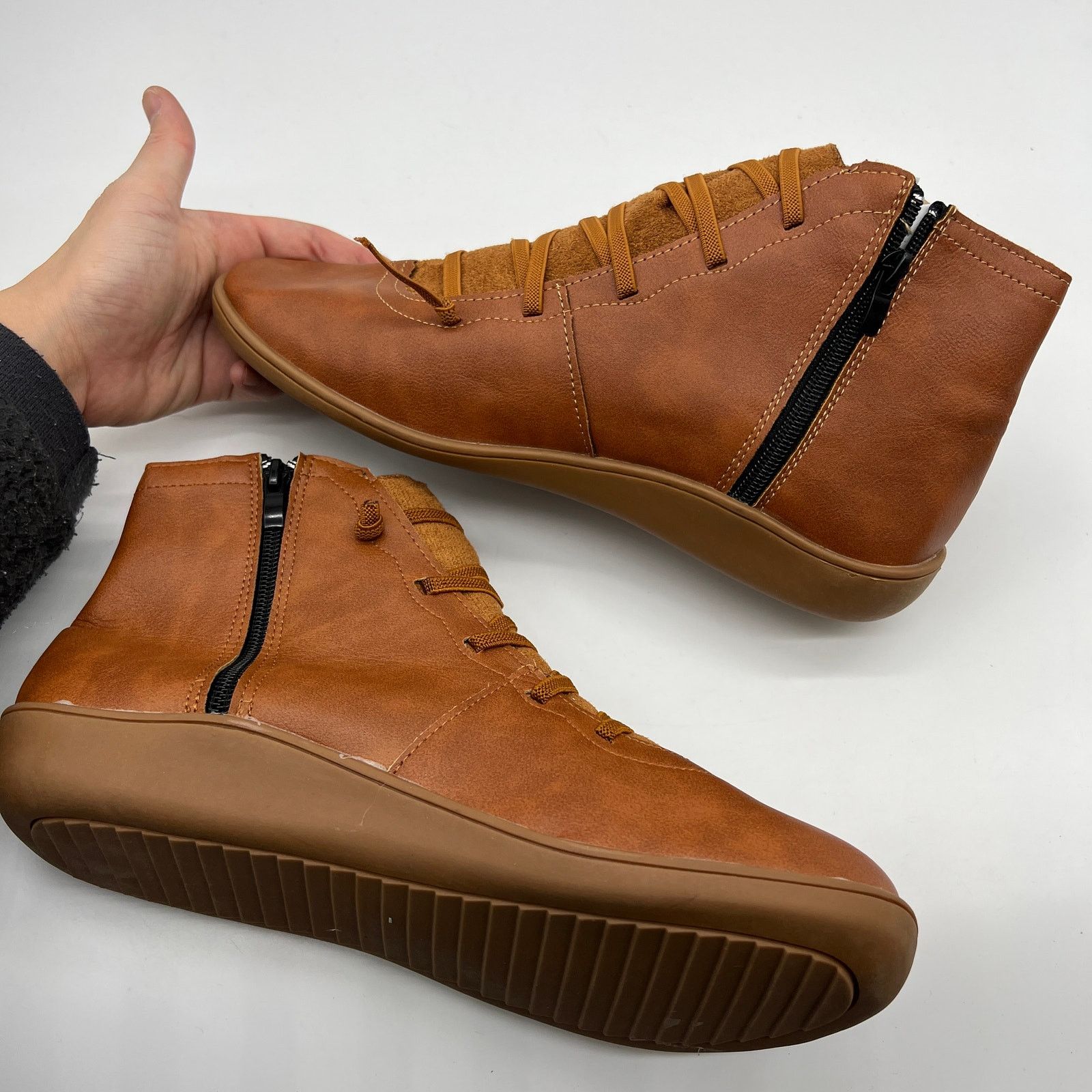 Other Ankle Boots Round Toe Casual Comfortable Lightweight Size US 10.5 / IT 40.5 - 7 Thumbnail