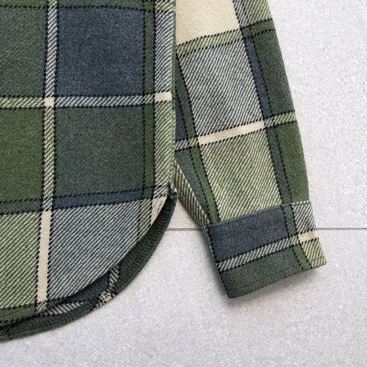 JCPenney Vintage 60s-70s JcPennys Towncraft Melton Wool Heavy Flannel Size US S / EU 44-46 / 1 - 8 Thumbnail