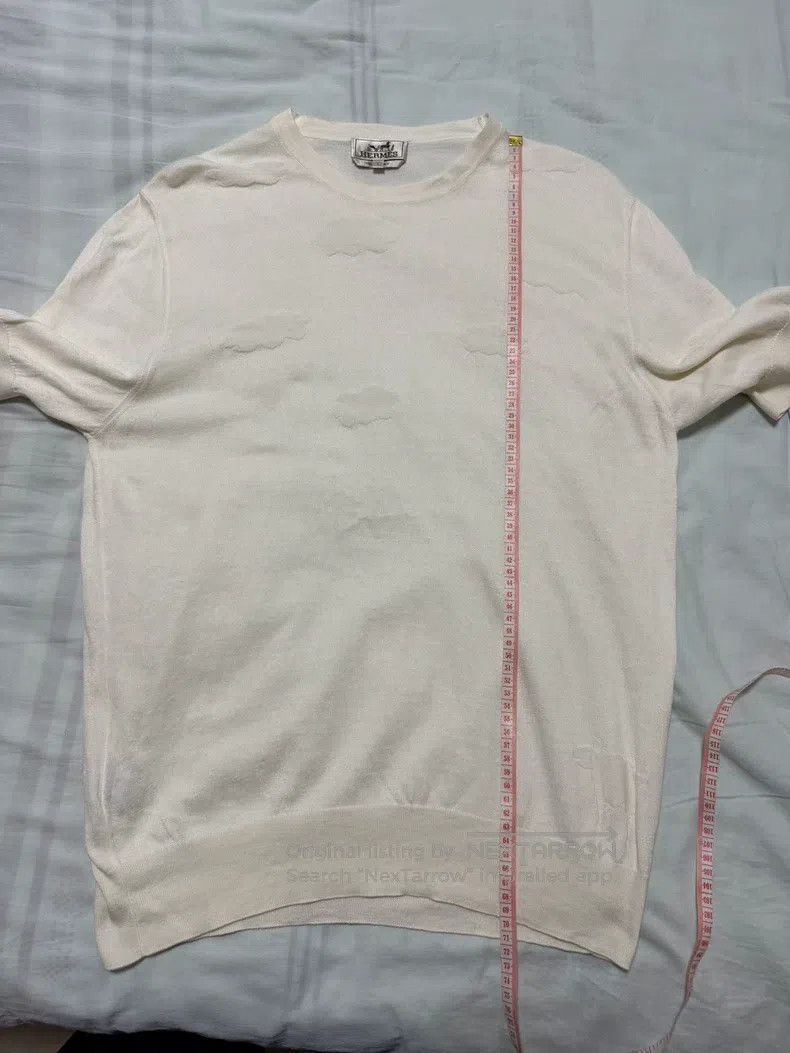 Hermes Hermes Cashmere off-white cloud short-sleeve T-shirt, clou Size US L / EU 52-54 / 3 - 5 Thumbnail