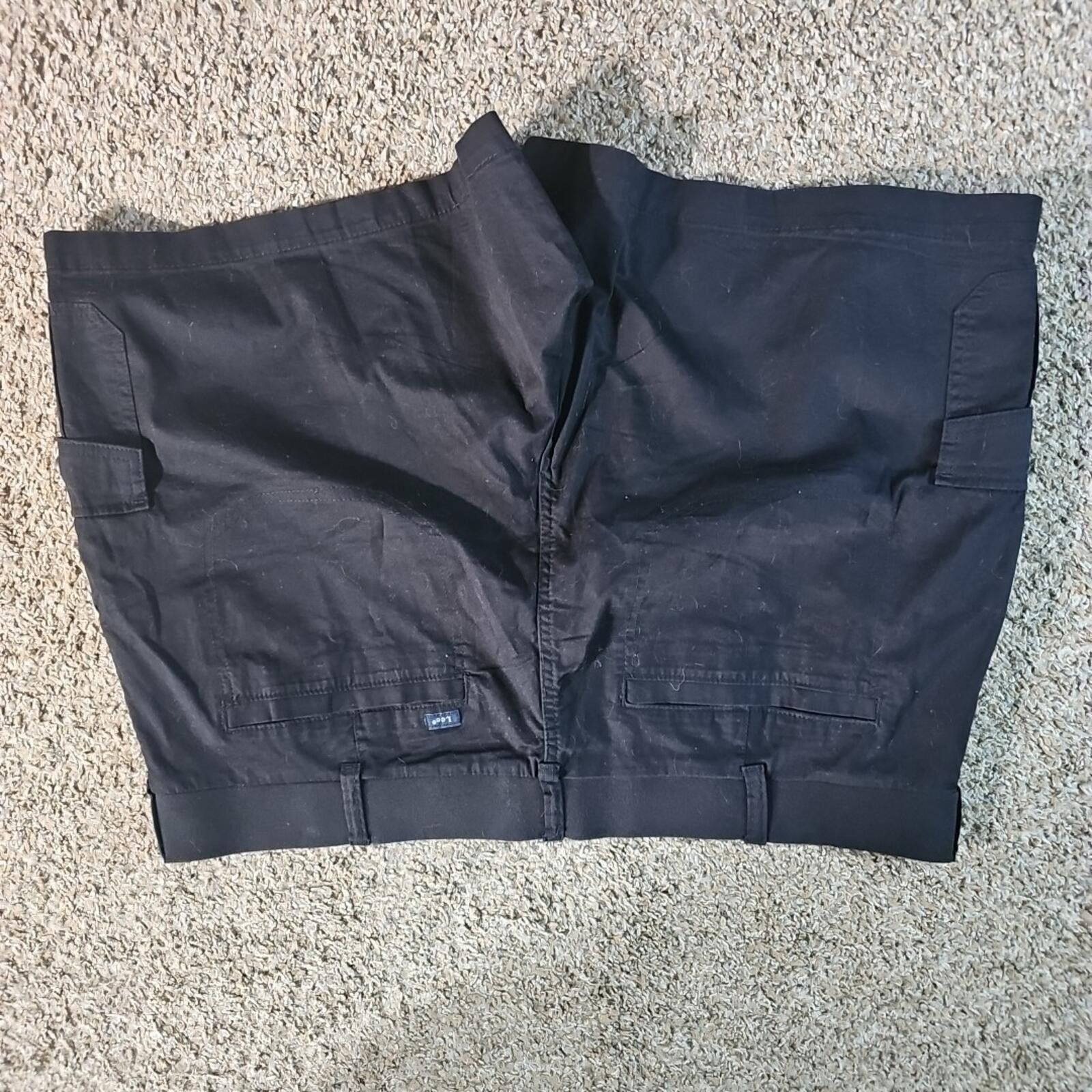 Lee Lee Relaxed Fit Midrise Plus 22W Medium Black Shorts NWT Size 42" / US 20 - 7 Thumbnail