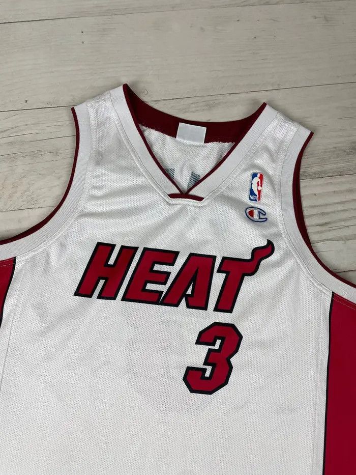 Champion Vintage Champion Miami Heat Wade #3 NBA Basketball Jersey Size US L / EU 52-54 / 3 - 2 Thumbnail