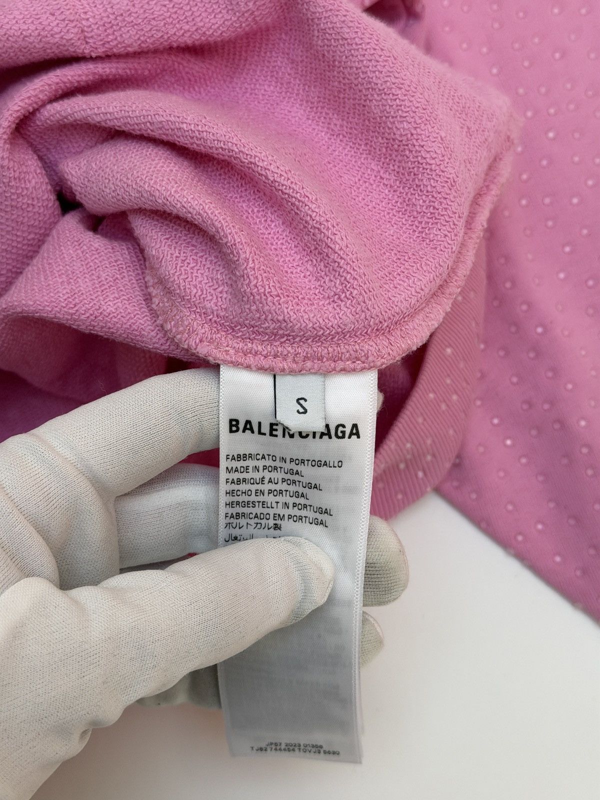 Balenciaga Balenciaga All Over Rhinestone Pink Zip Up Hoodie Size US S / EU 44-46 / 1 - 11 Thumbnail