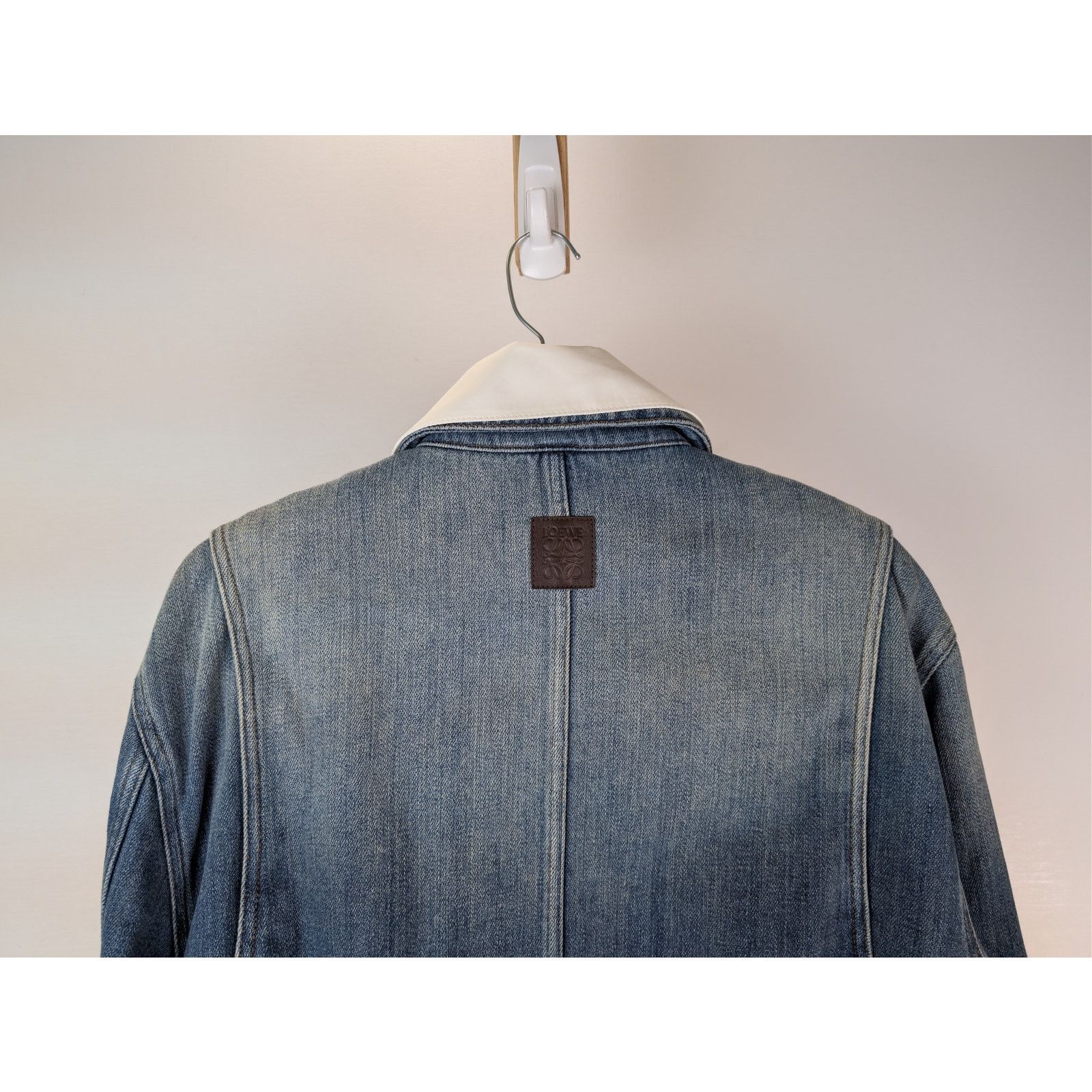 Loewe o1rshd1 Hybrid Denim Azul Zip-up Jacket in Blue Size US M / EU 48-50 / 2 - 10 Thumbnail