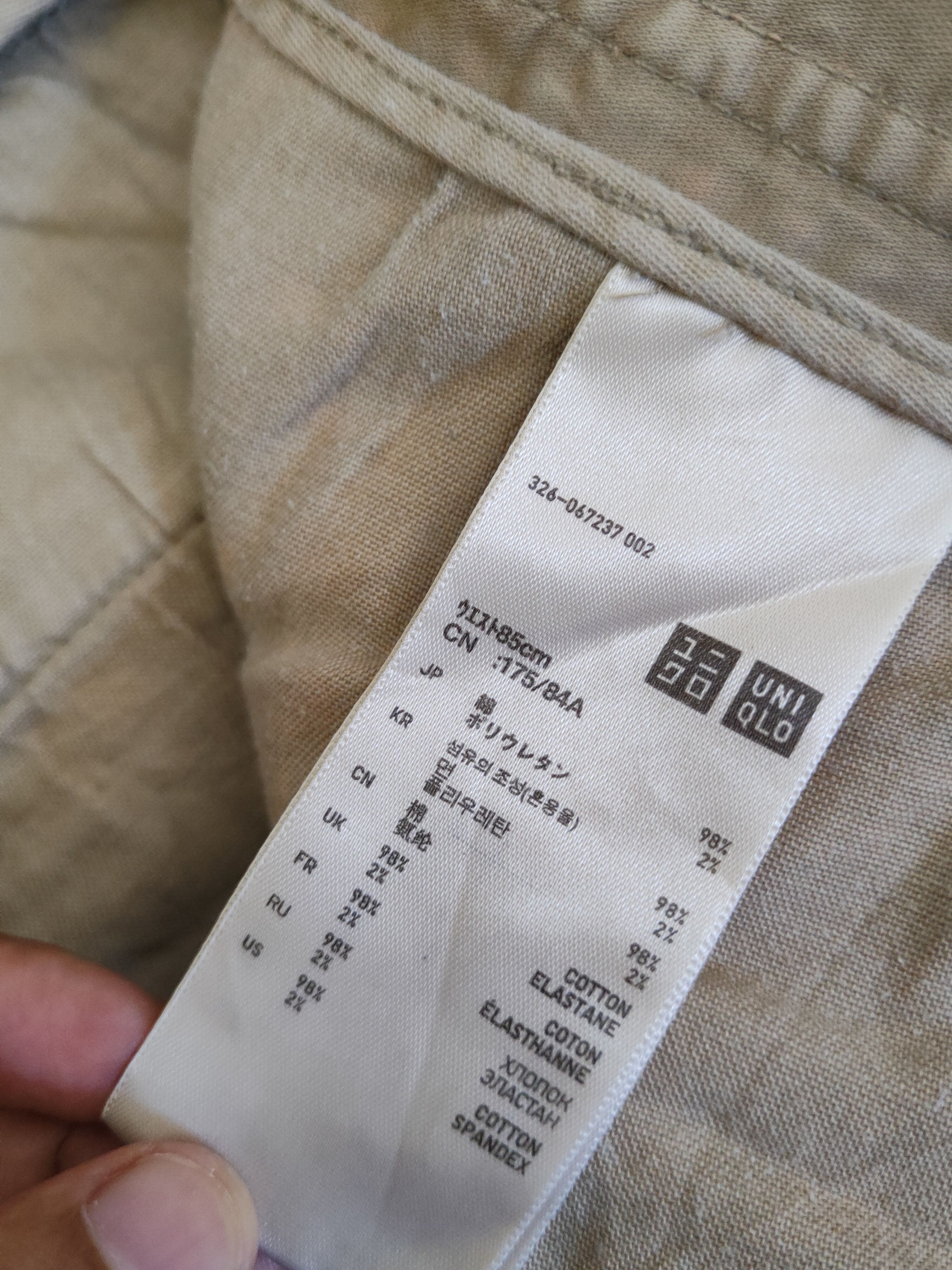 Japanese Brand DL Uniqlo Beige Multipocket Cargo Pants #2371 Size US 35 - 14 Thumbnail