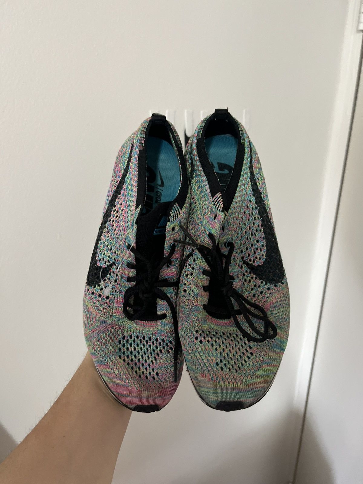 Nike Nike Flyknit Racer 'Multi-Color 2.0' 2017 Size US 7 / EU 40 - 2 Thumbnail