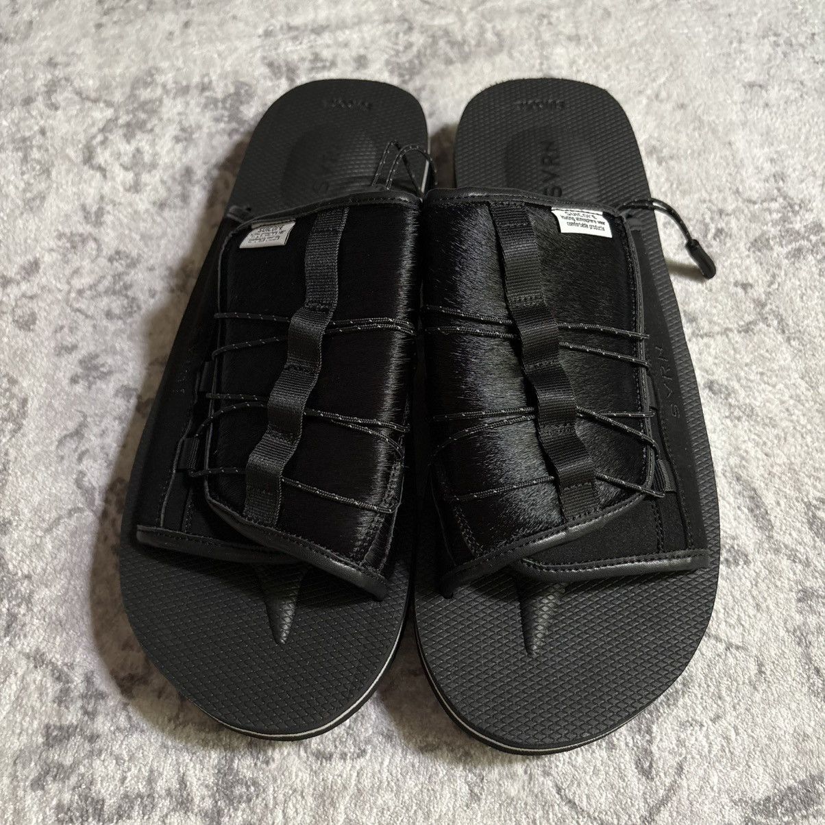 Suicoke Suicoke X SVRN Moto Cow Fur Sandals Black | Size 13 Size US 13 / EU 46 - 4 Thumbnail