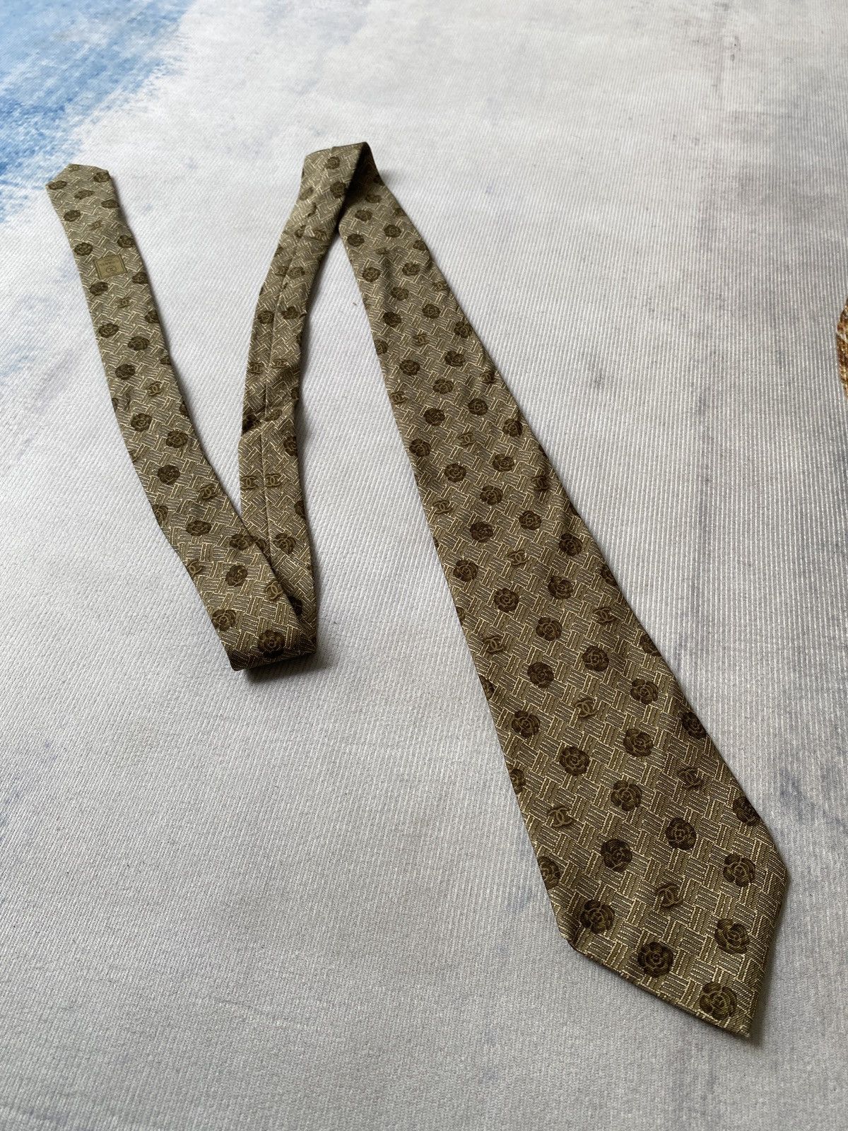 Chanel Chanel Paris Silk Necktie Size ONE SIZE - 2 Thumbnail