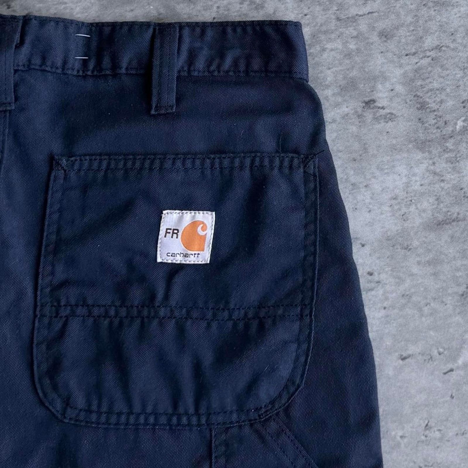 Carhartt × Vintage Vintage Y2K Carhartt Baggy Navy Lightweight Carpenter Pants Size US 28 / EU 44 - 3 Thumbnail