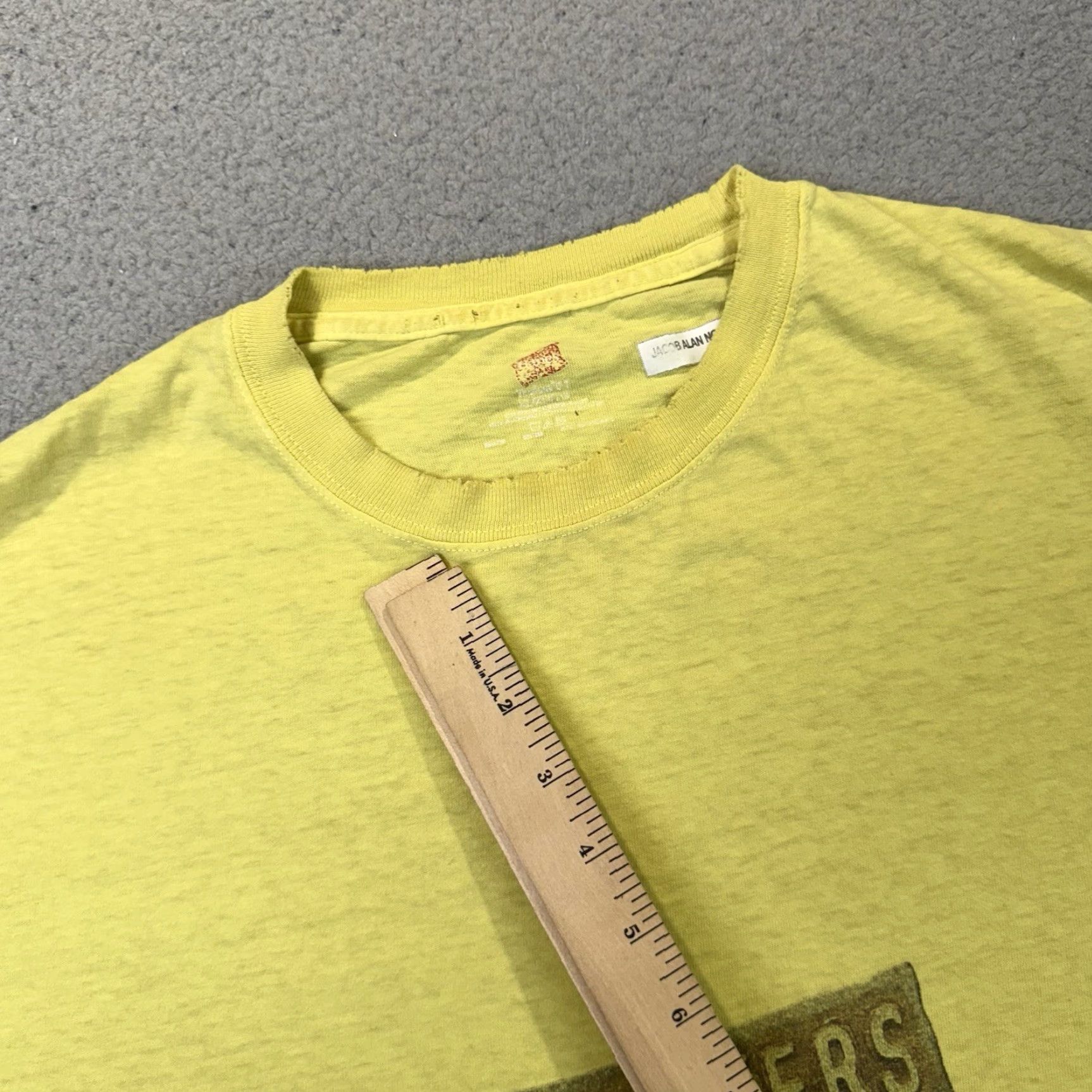 Fruit Of The Loom VINTAGE MythBusters Shirt Adult XL Yellow Distressed Rare Discovery Promo TV Size US XL / EU 56 / 4 - 7 Thumbnail