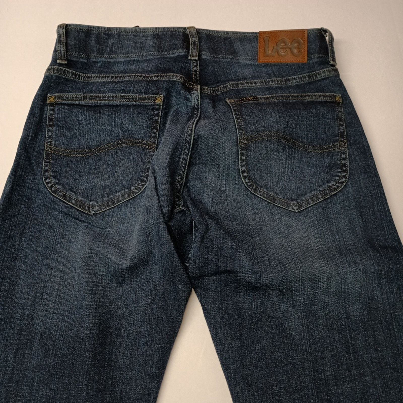 Lee Lee Slim Straight Jeans Men's Size 32x34 Blue Flex Waist Size US 32 / EU 48 - 7 Thumbnail