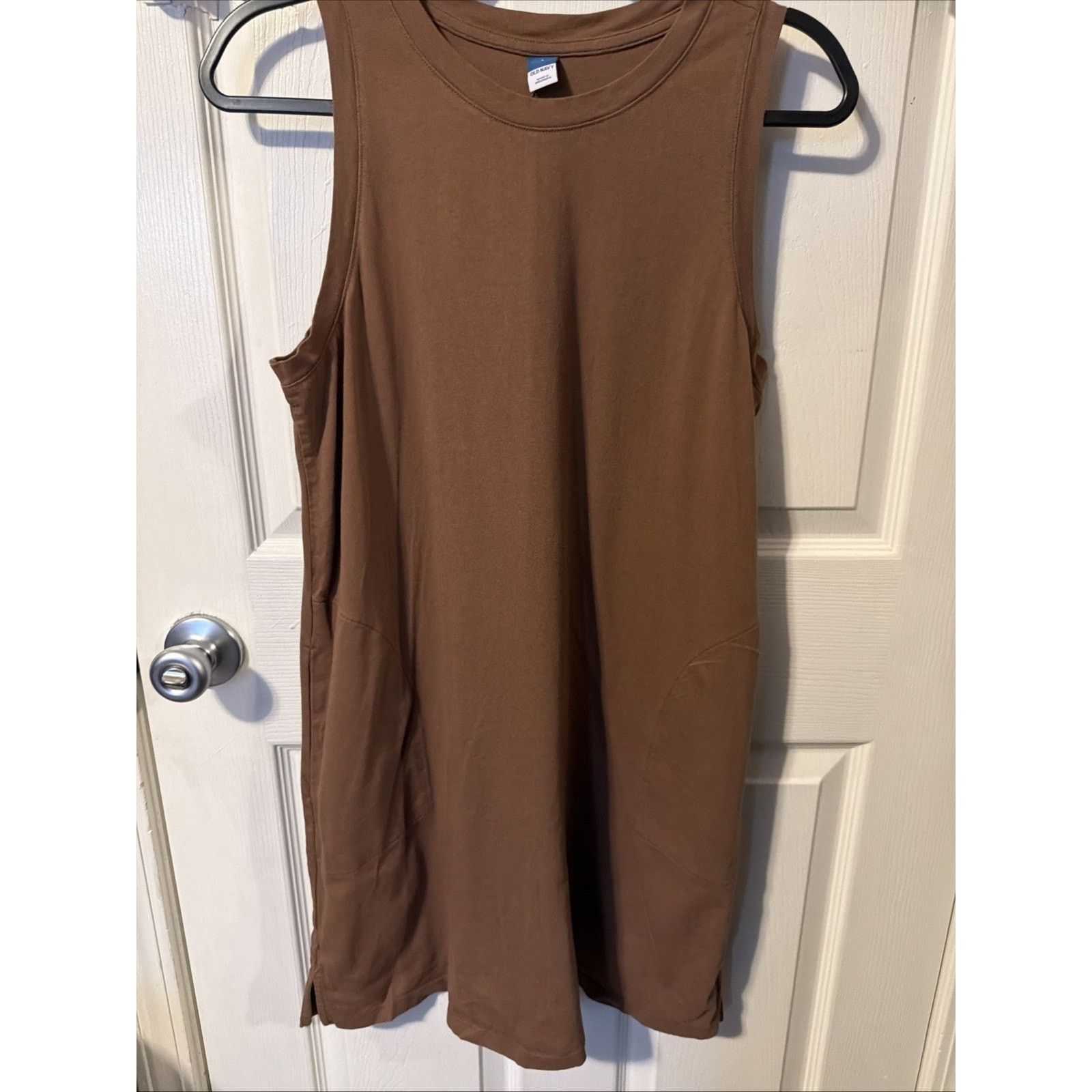 Old Navy Old Navy Womens Brown Fitted Ribbed Knit Dress Large Size L / US 10 / IT 46 - 2 Thumbnail