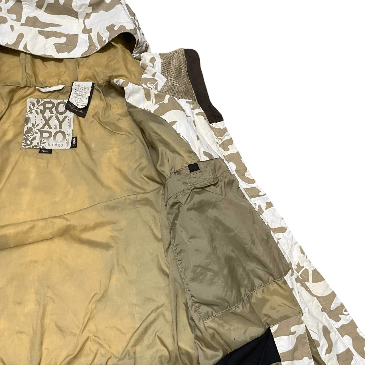 Quiksilver Vintage Roxy Limited Snow Jacket Camo Size US L / EU 52-54 / 3 - 12 Thumbnail