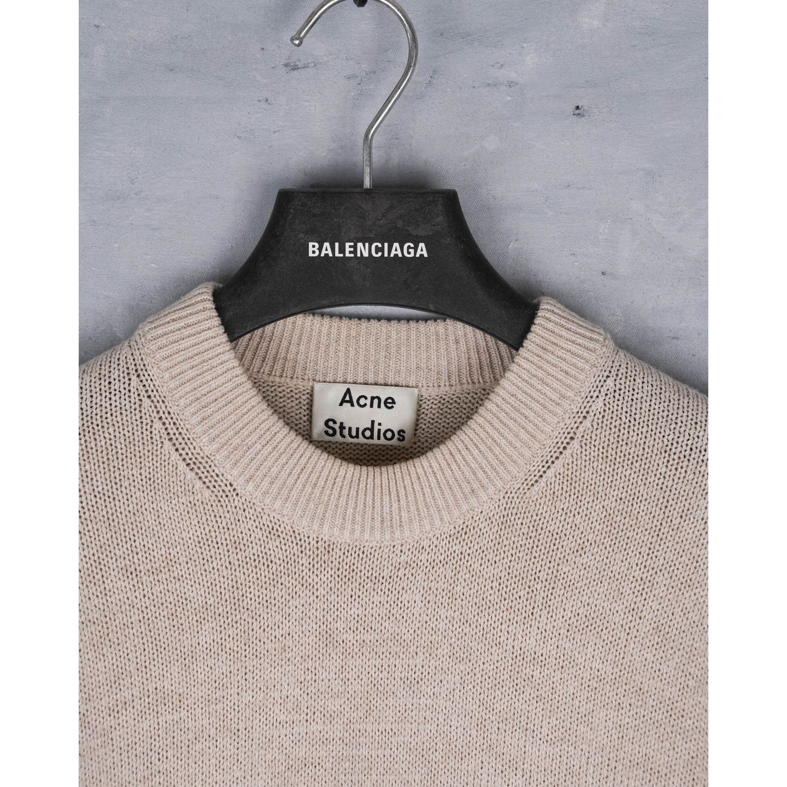 Acne Studios Acne studios jena linen blend beige crewneck knit sweater Size US XS / EU 42 / 0 - 3 Thumbnail