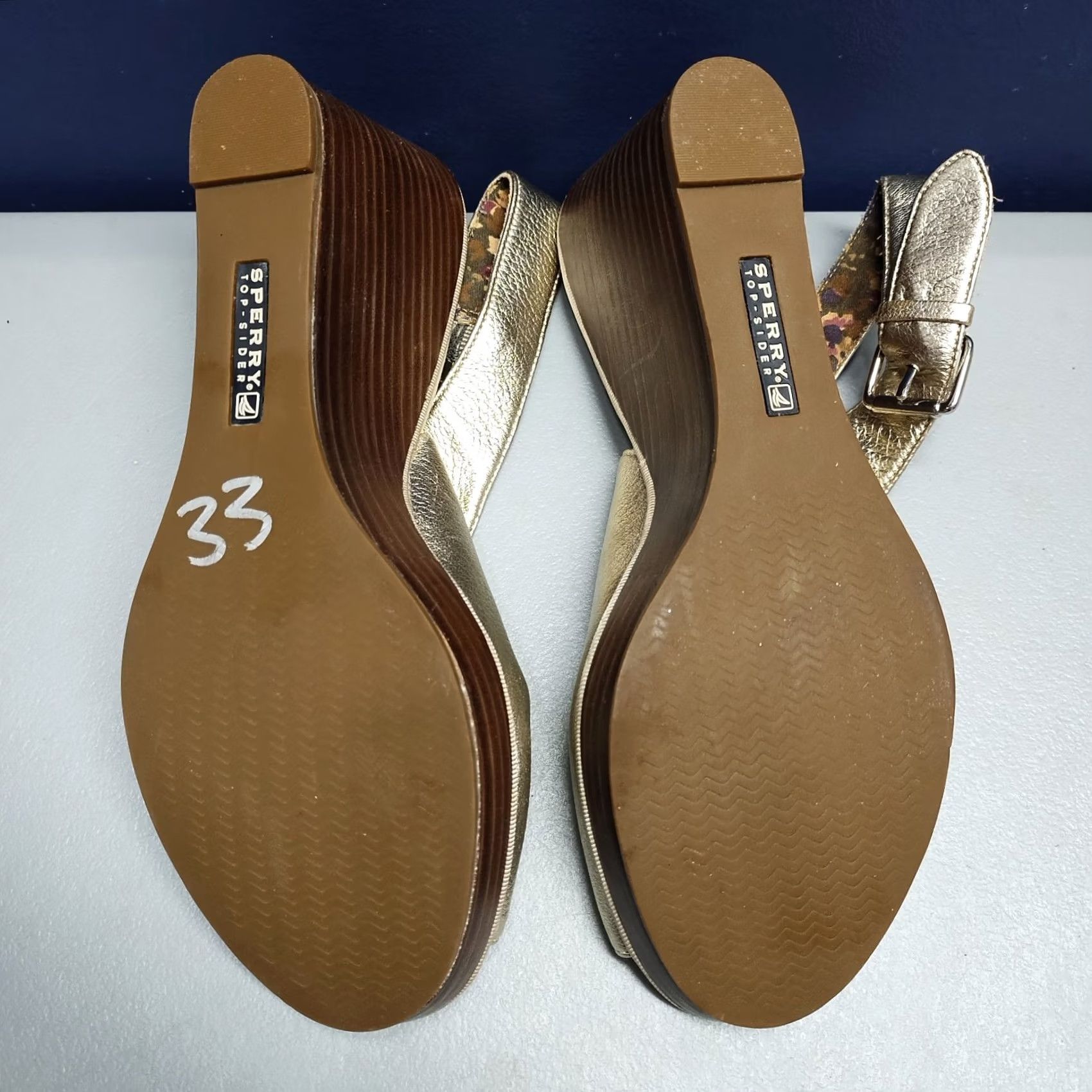 Sperry Sperry Sandal Womens US 7M Multi Leather Slingback Wedge Heel Top Sider 9596917 Size M / US 6-8 / IT 42-44 - 6 Thumbnail