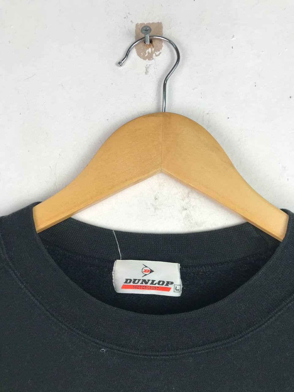 Dunlop × Vintage Vintage Dunlop All Black sweatshirt Size US L / EU 52-54 / 3 - 3 Thumbnail