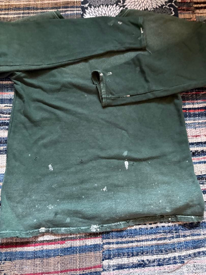 Kapital KAPITAL Dark Green Distressed Sweatshirt 3 Size US L / EU 52-54 / 3 - 9 Thumbnail