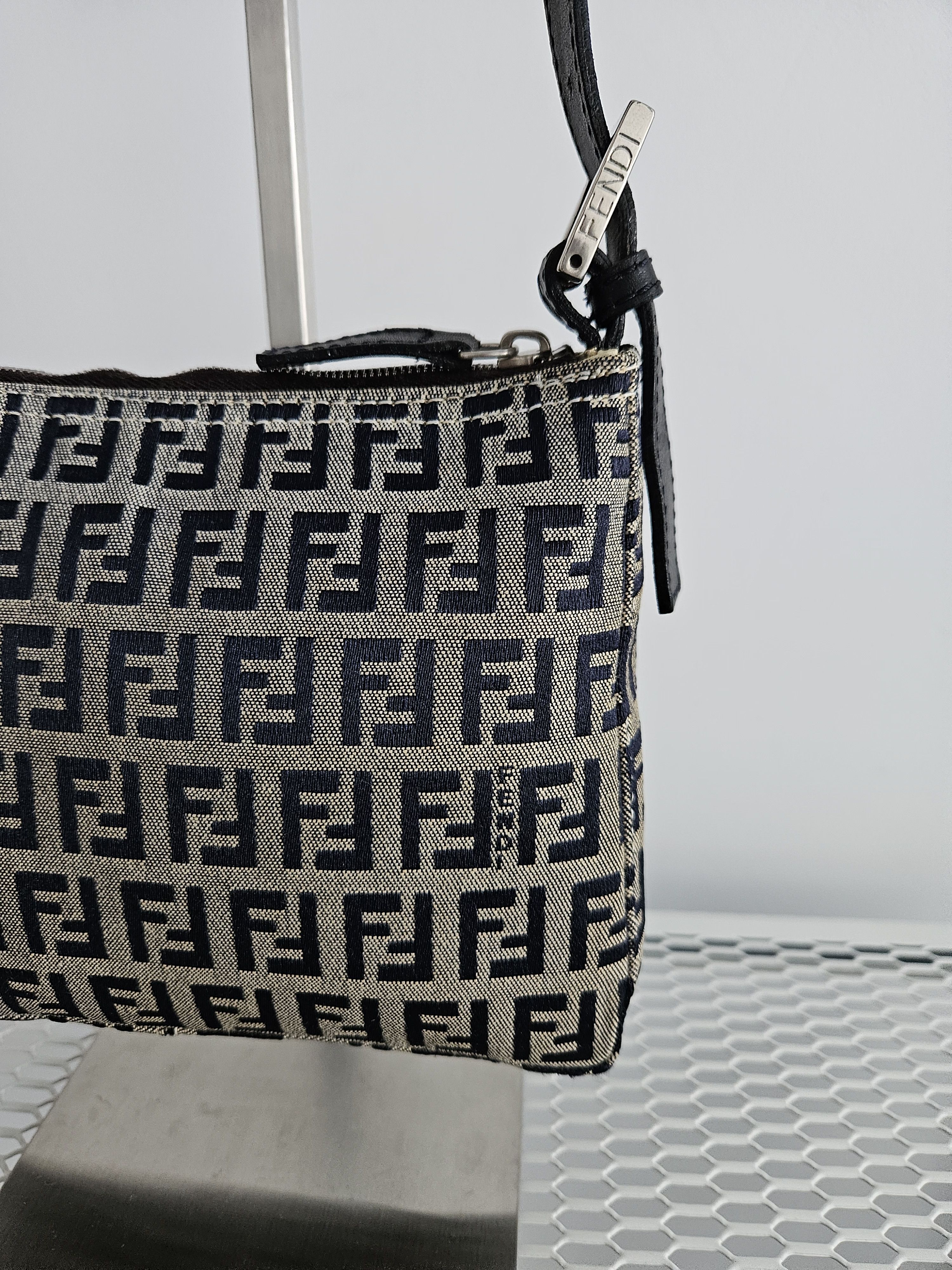 Fendi Fendi zucchino ff monogram canvas mini bag pochette Size ONE SIZE - 8 Thumbnail