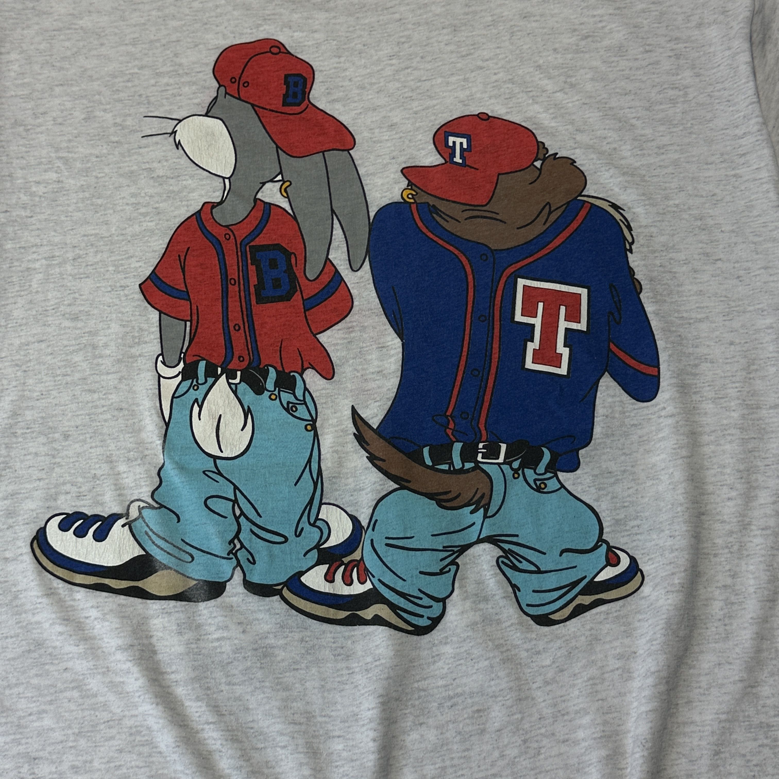 Other Vintage Looney Tunes 1993 Taz & Bugs Hip Hop Graphic T-Shirt Size L G Size US L / EU 52-54 / 3 - 5 Thumbnail