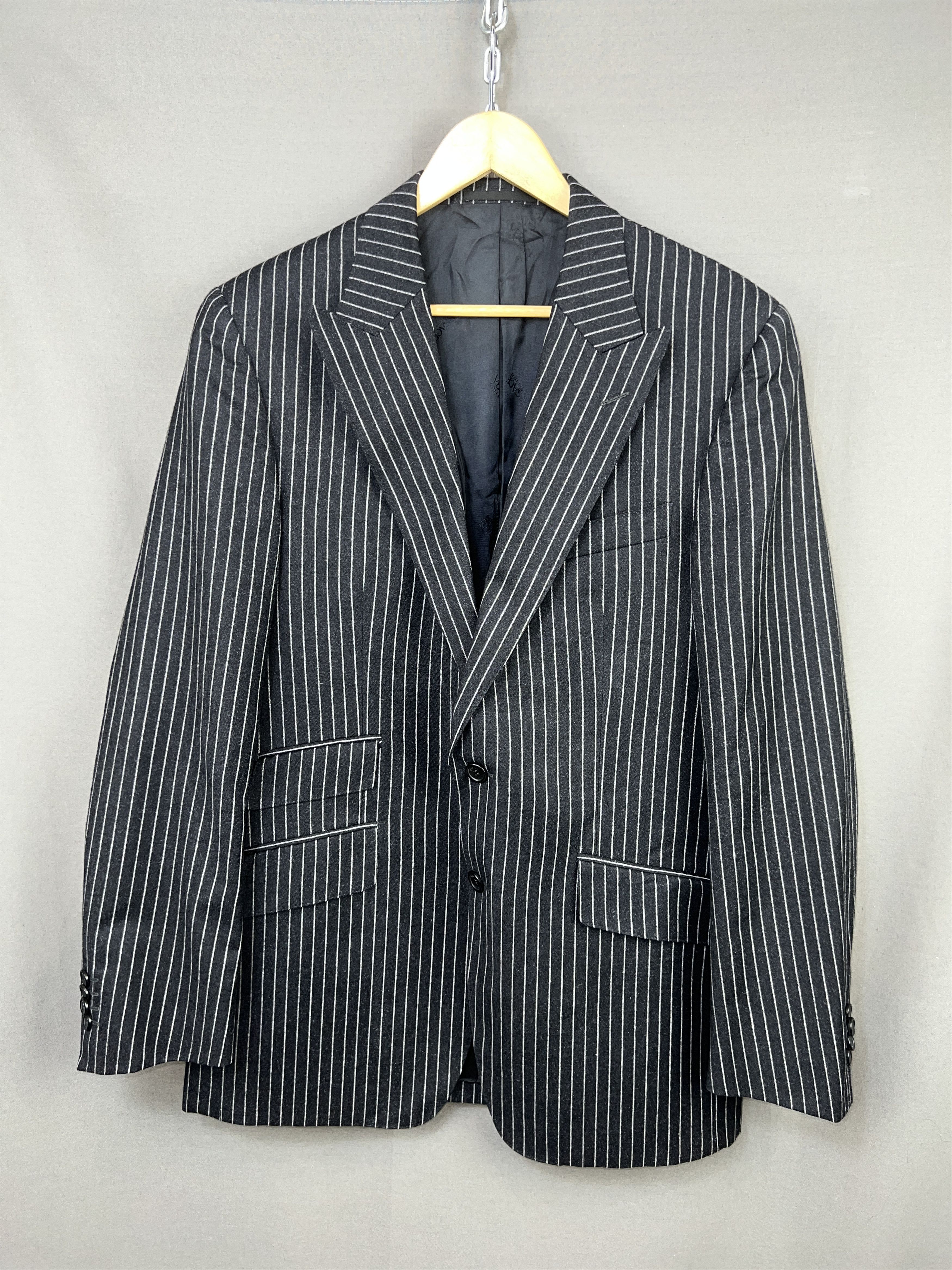 Versace Versace Collection Striped 2 Piece Wool/Silk Suit Size 50R - 3 Thumbnail