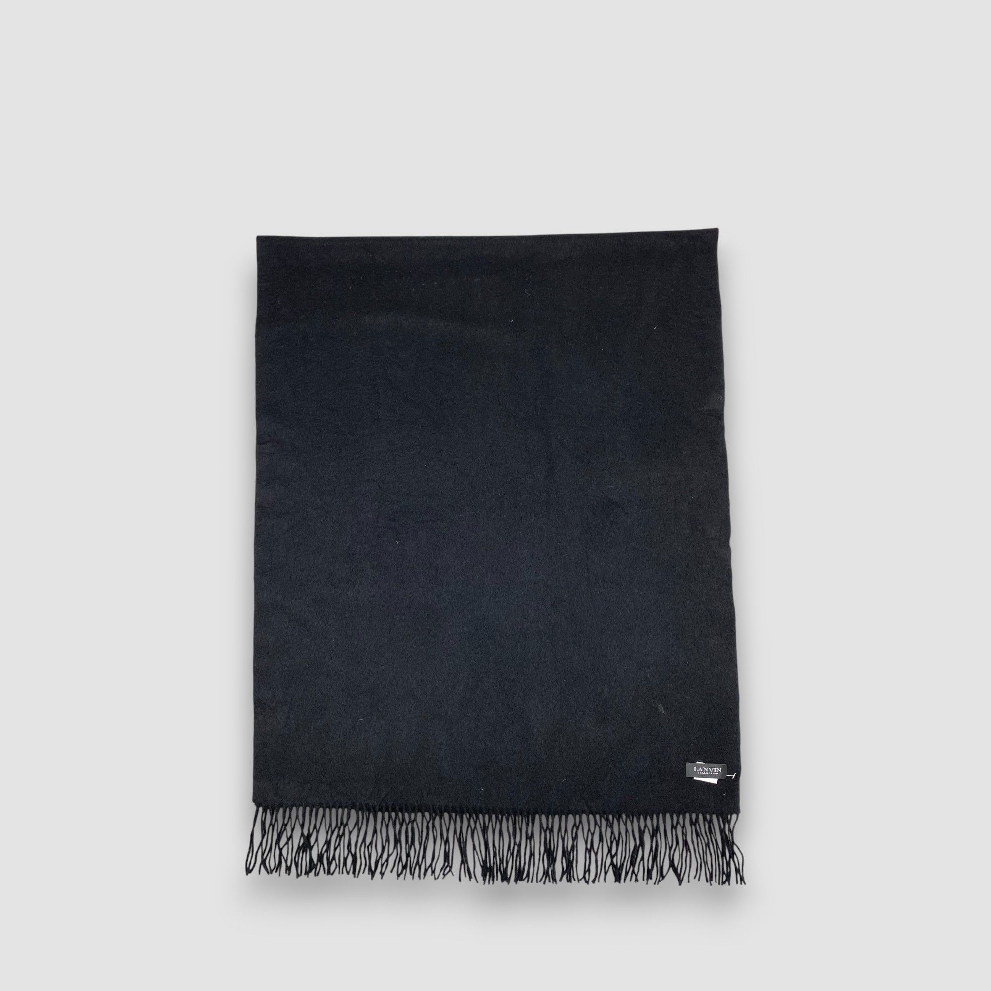 Lanvin Vintage Lanvin Scarf Muffler Wool Cashmere Winter Scarves Size ONE SIZE - 2 Thumbnail