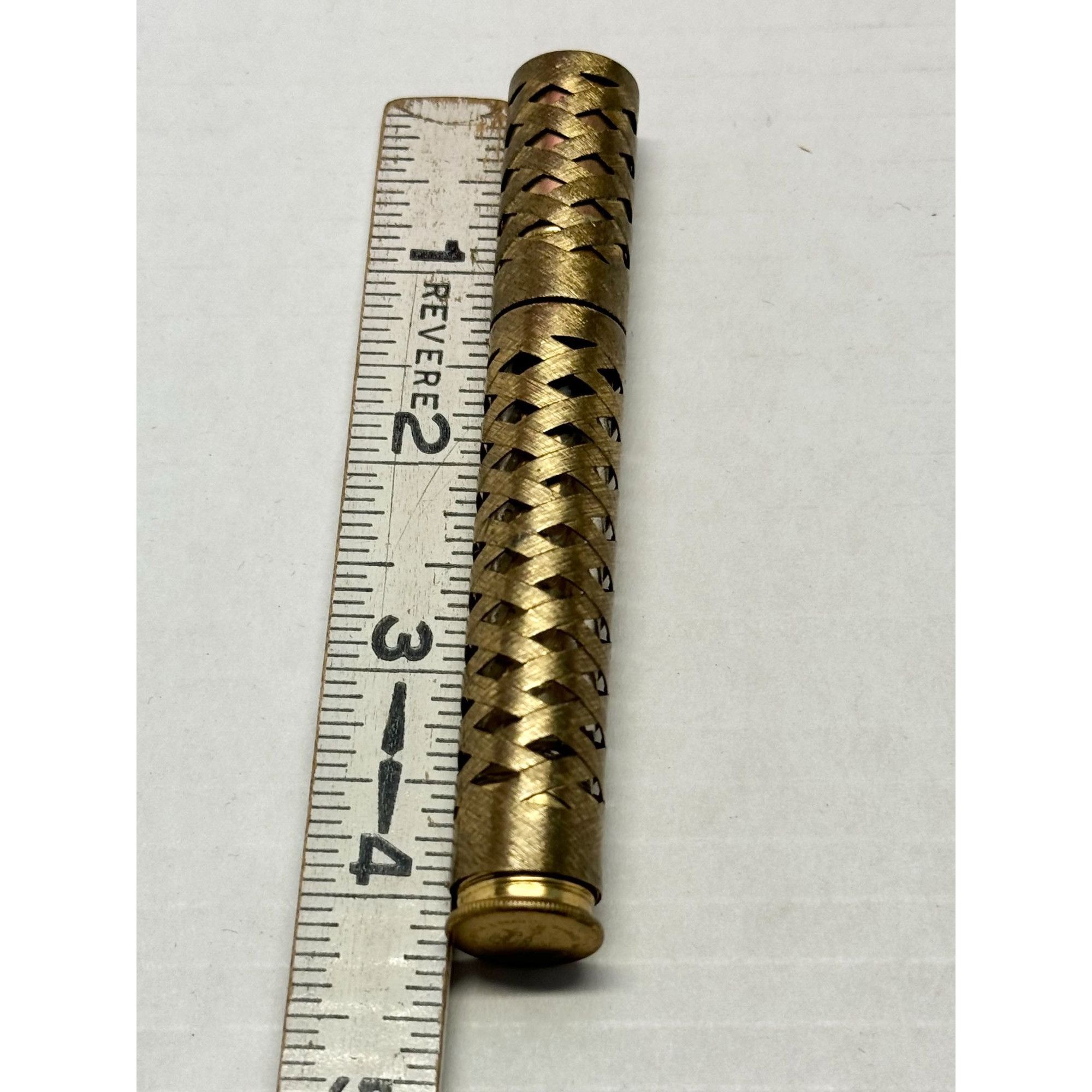 Vintage Vintage WOODHUE by FABERGE Fabergette Brass Glass Roll-On Pe Size ONE SIZE - 7 Thumbnail