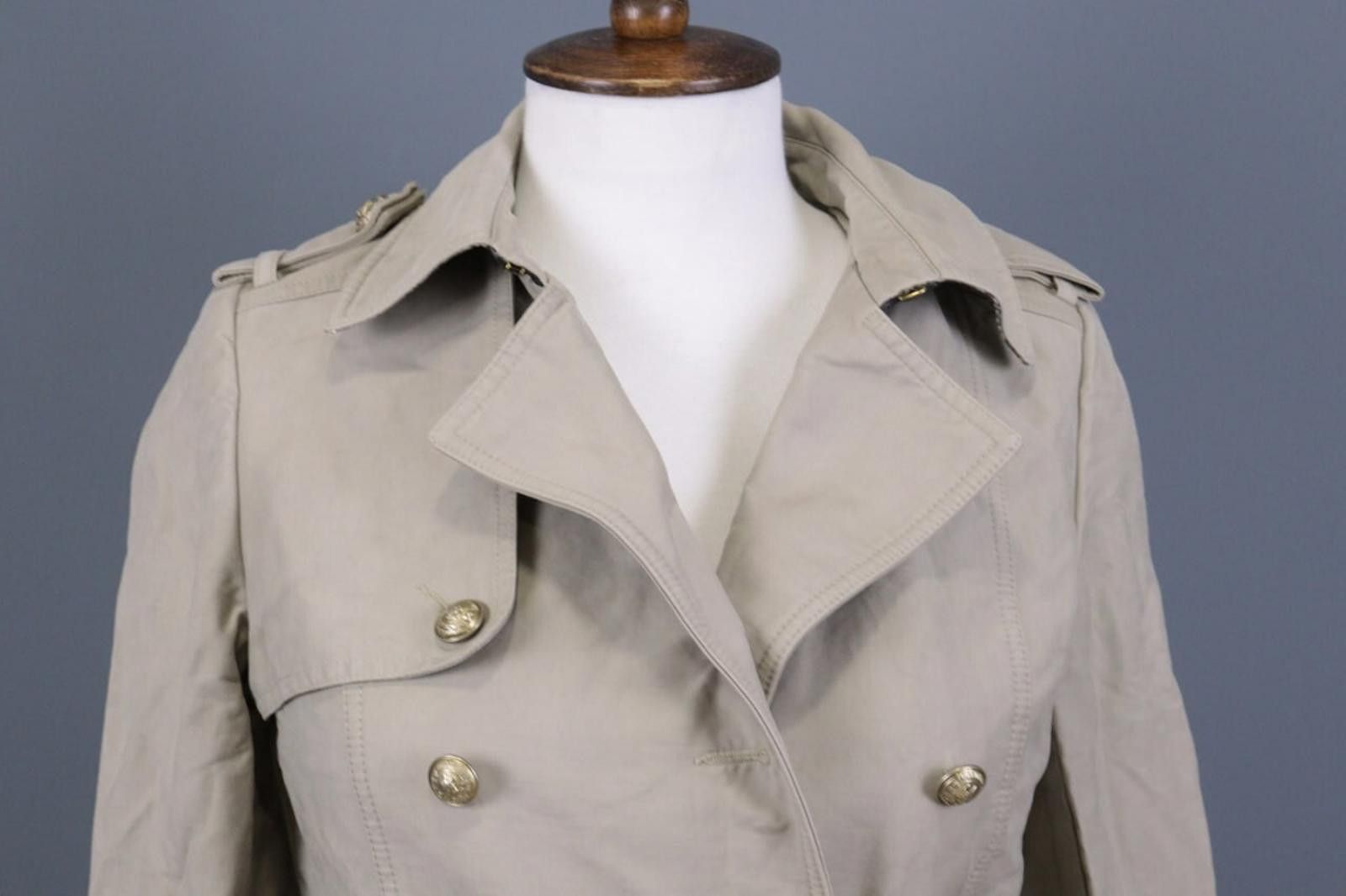 Zadig & Voltaire Zadig Voltaire Message Beige Double Coat Jacket Size XS Size XS / US 0-2 / IT 36-38 - 3 Thumbnail