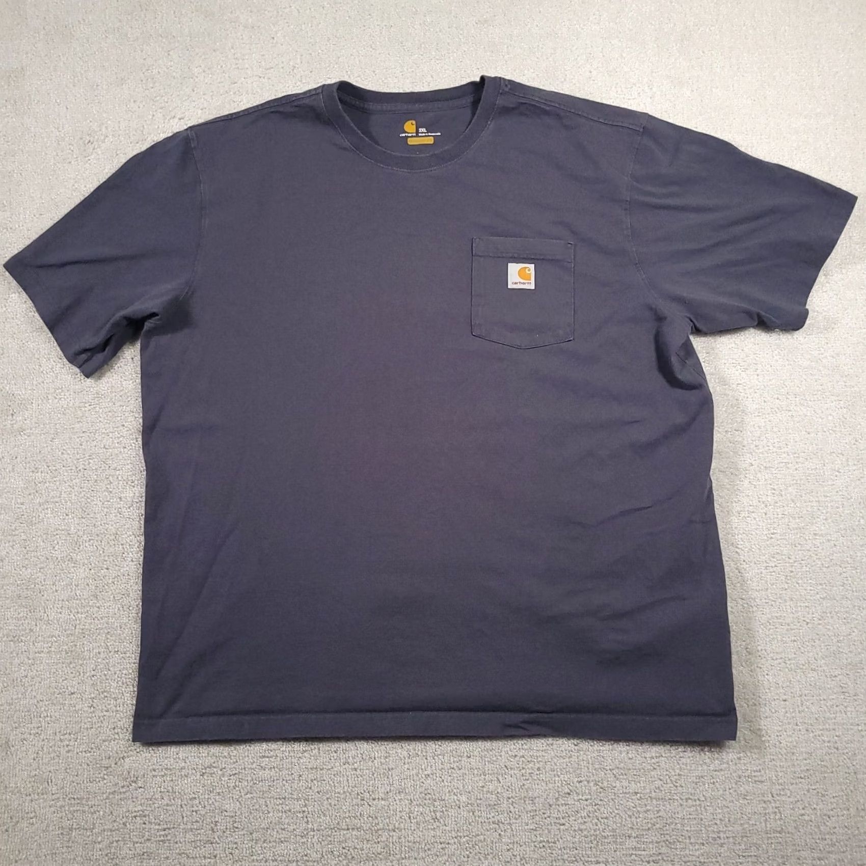 Carhartt Carhartt Workwear T-Shirt Mens 2XL Gray Original Fit Short Sleeve Pocket Size US XXL / EU 58 / 5 - 2 Thumbnail