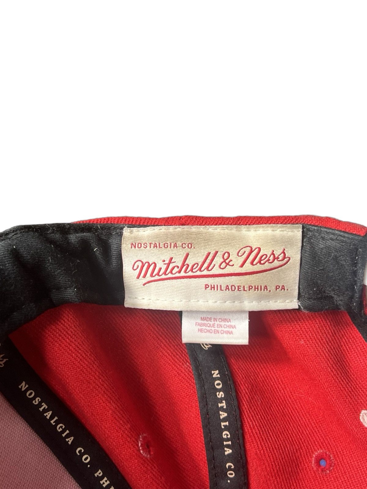 Mitchell & Ness Mitchell and Ness Denver Nuggets Cardinal Red Snapback Size ONE SIZE - 8 Thumbnail