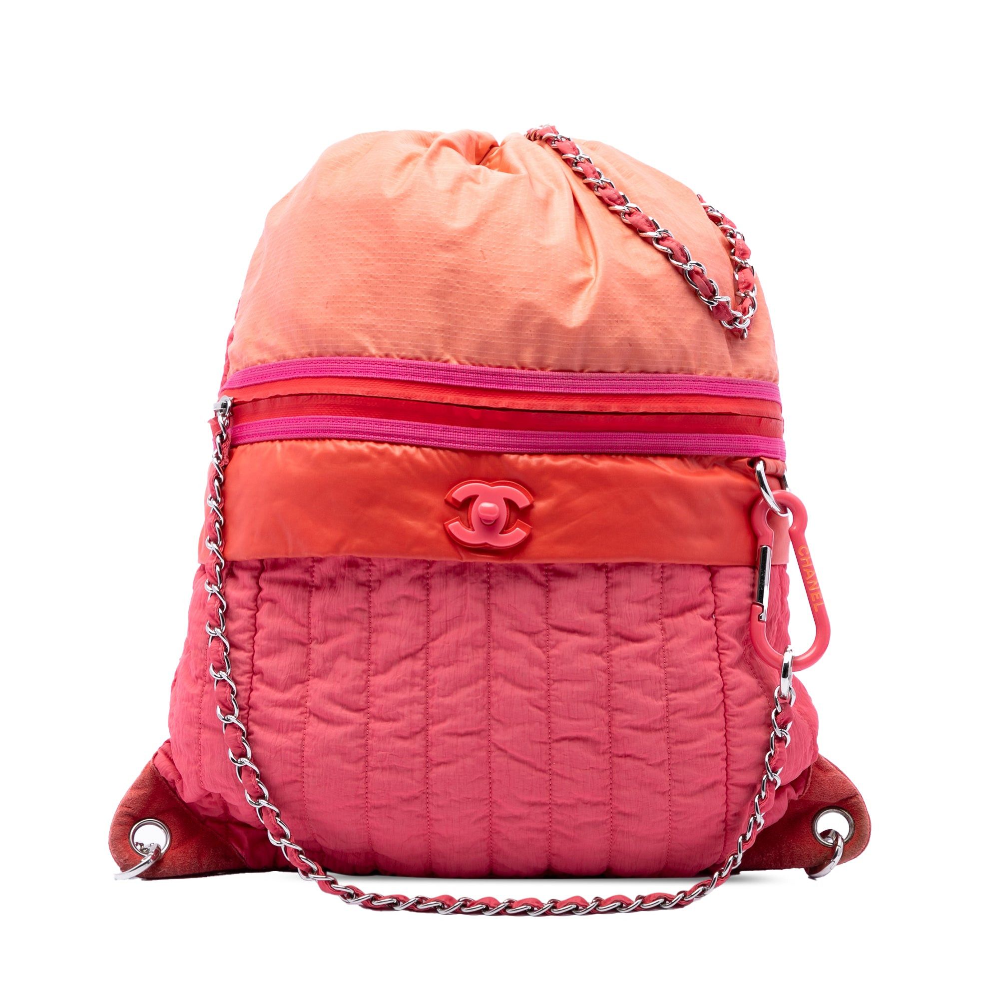 Chanel CC Multicolor Vertical Quilted Nylon Coco Neige Convertible Backpack Size ONE SIZE - 1 Thumbnail