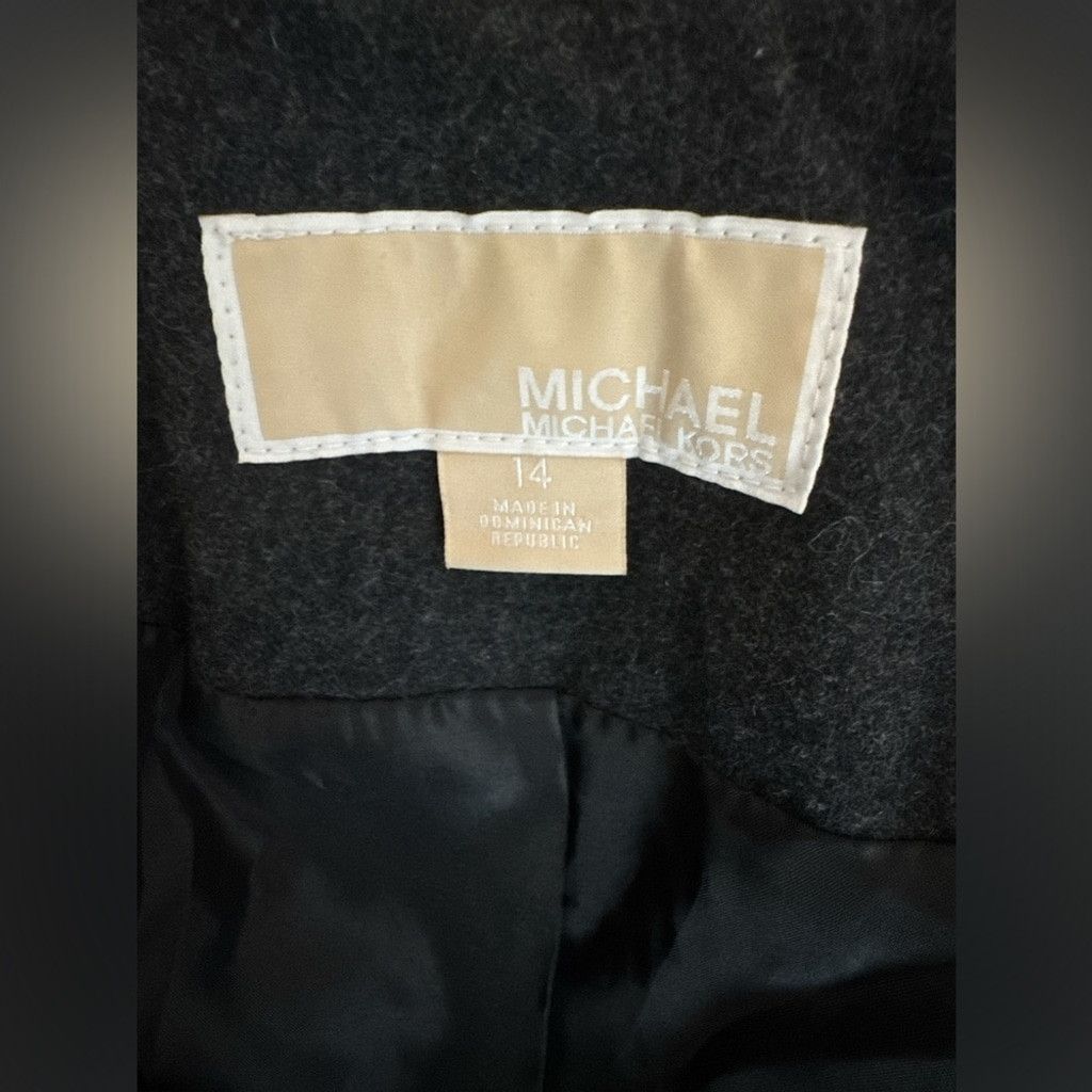 Michael Kors Michael Kors Women's Gray Double-Breasted Pea Coat with Gold Size M / US 6-8 / IT 42-44 - 5 Thumbnail