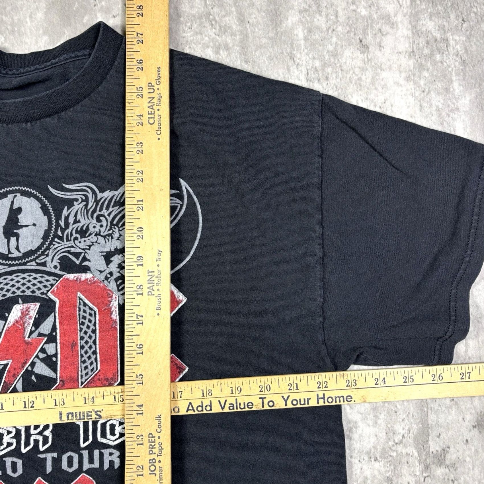 Vintage Y2K AC/DC 2009 Black Ice World Tour T Shirt L Rock N Roll Mens Size US L / EU 52-54 / 3 - 5 Thumbnail