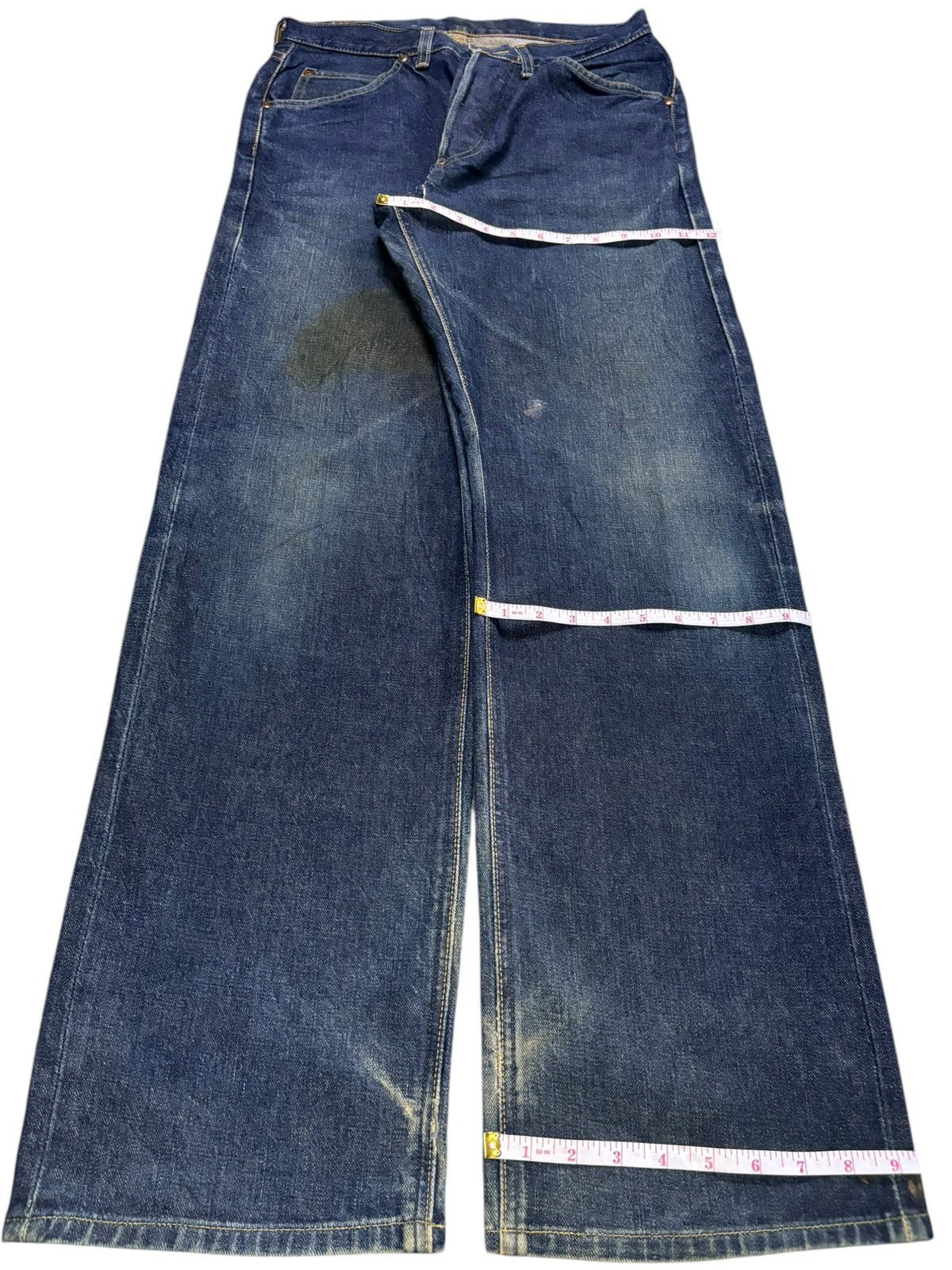 Vintage Lee Riders Selvedge Sanforized Loose Baggy Jeans