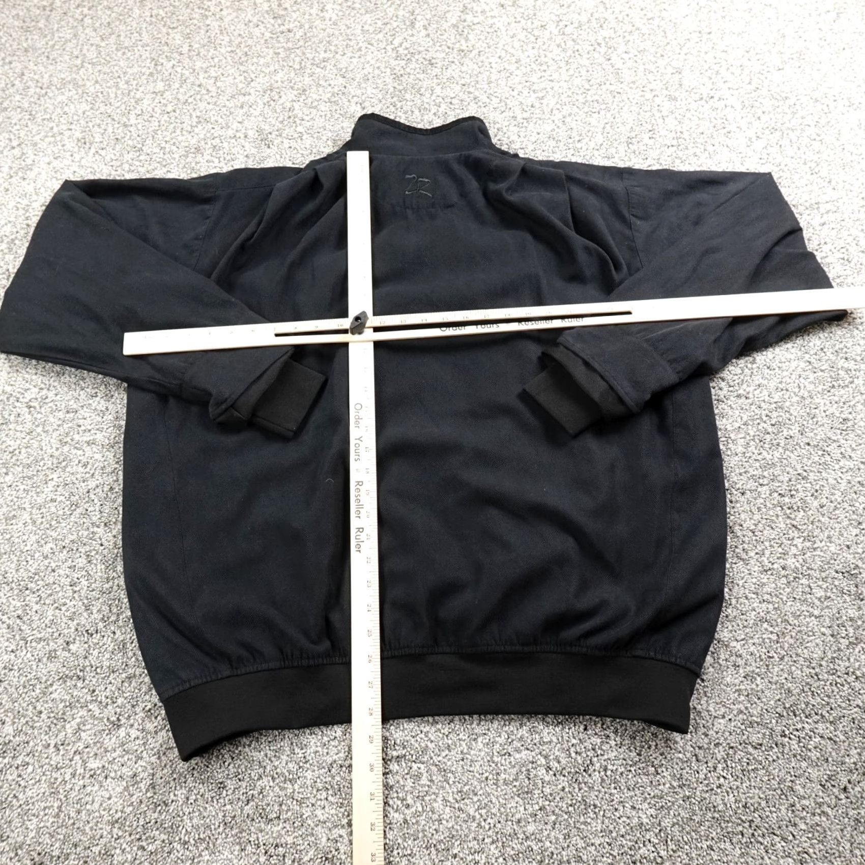 Vintage Zero Restriction Jacket Mens XL Black Herringbone Bomber Zip Golf Dad Size US XL / EU 56 / 4 - 5 Thumbnail