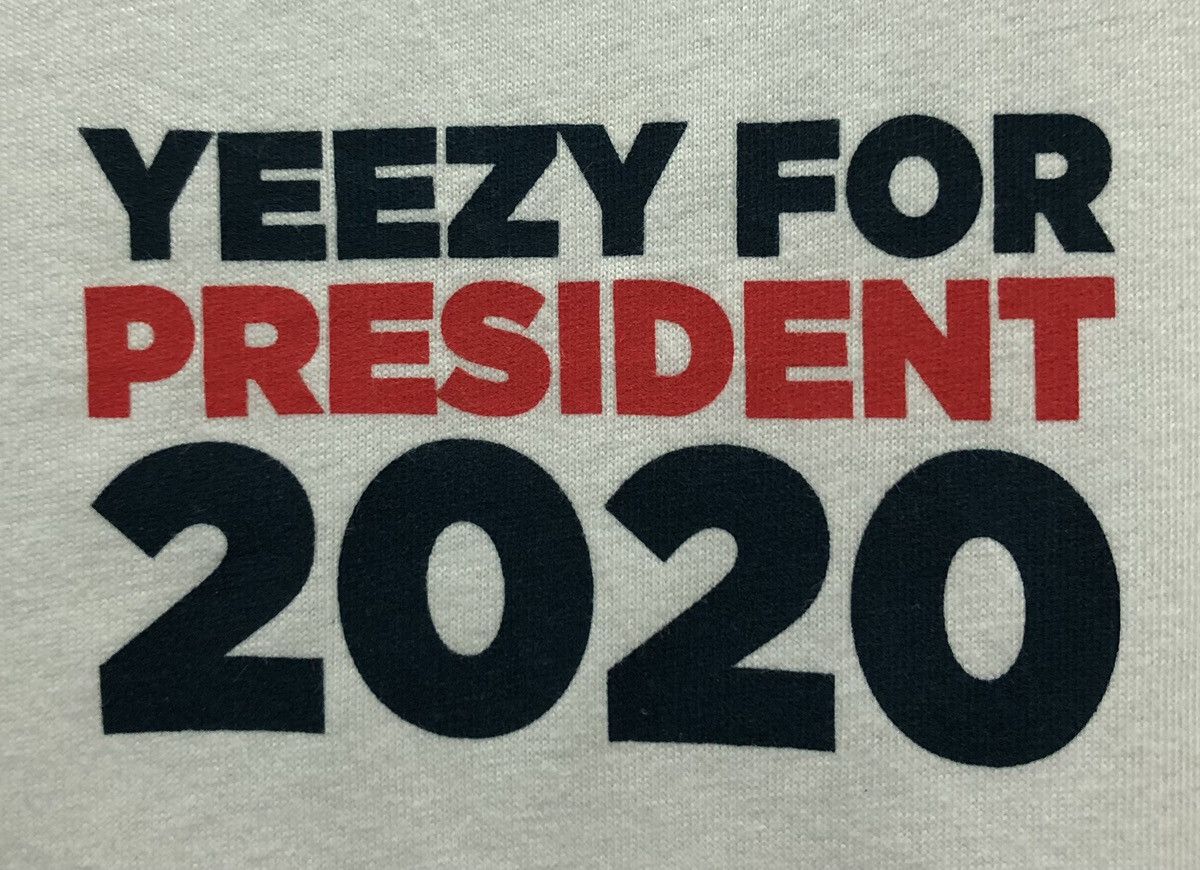 GOAT Crew GOAT Crew Yeezy For President 2020 T-Shirt Size US M / EU 48-50 / 2 - 3 Thumbnail