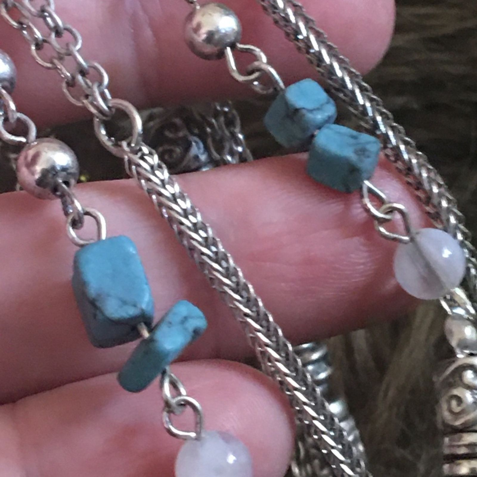 Jewelry Mayan look double strand amulet stone necklace Size ONE SIZE - 7 Thumbnail