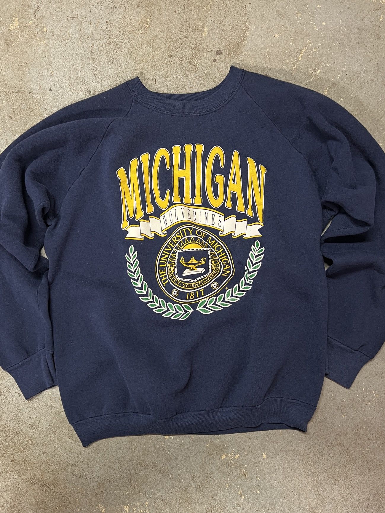 Vintage Vintage Michigan Crewneck Size US XL / EU 56 / 4 - 1 Thumbnail