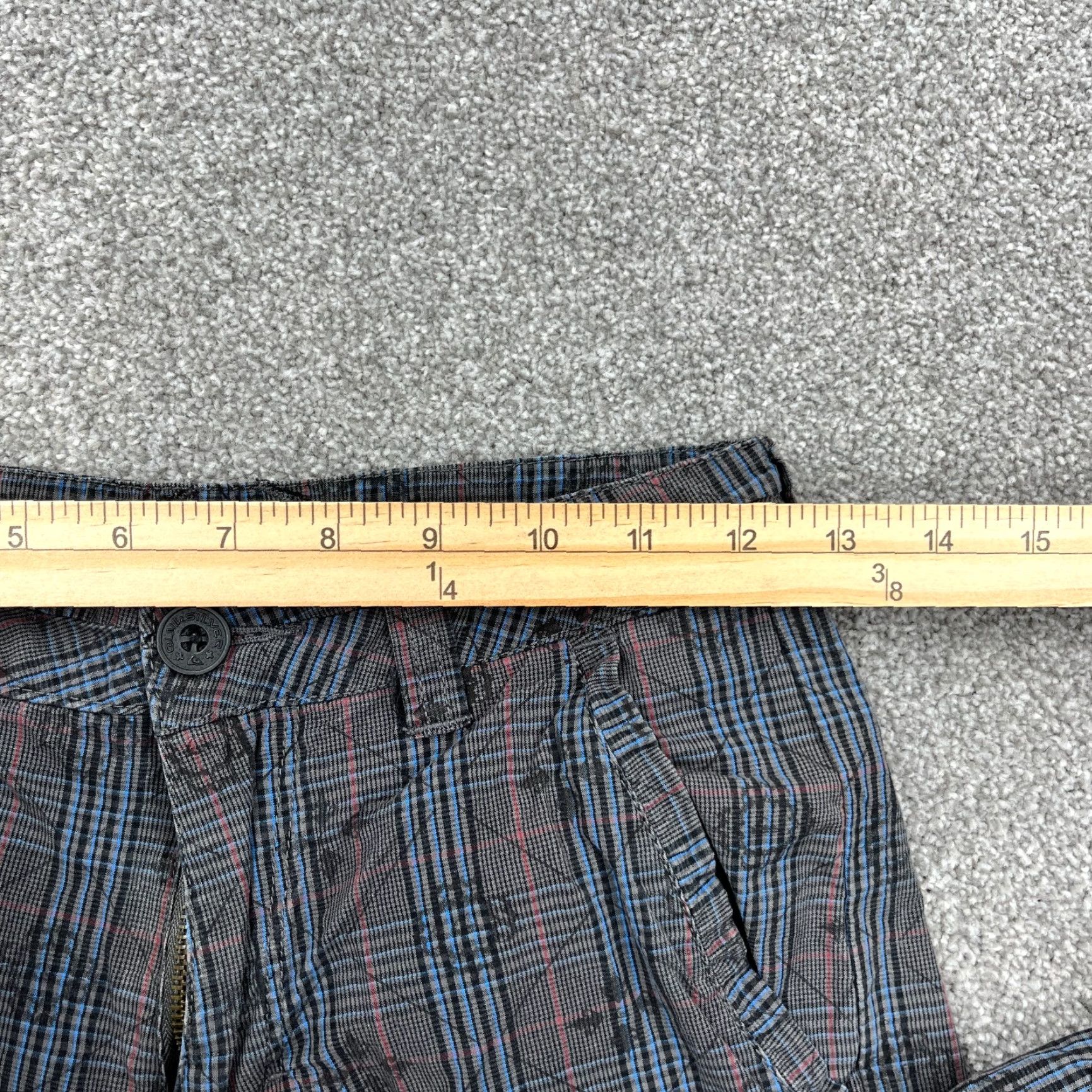 Quiksilver Quiksilver Chino Shorts Men 26 Gray Plaid Flat Front Classic Casual Size US 26 / EU 42 - 7 Thumbnail