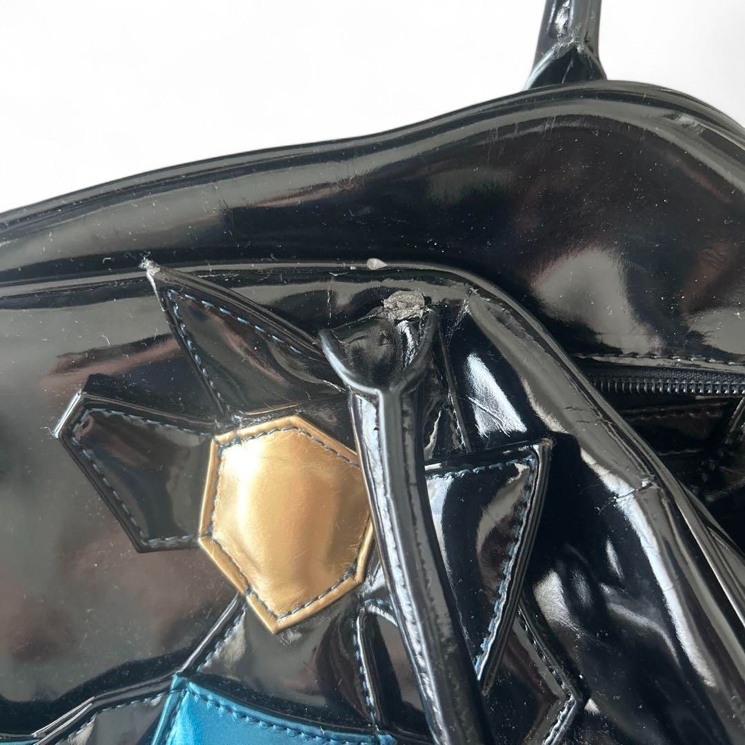 Vivienne Westwood Vivienne Westwood - Black Leather Gold Orb Handbag Size ONE SIZE - 7 Thumbnail